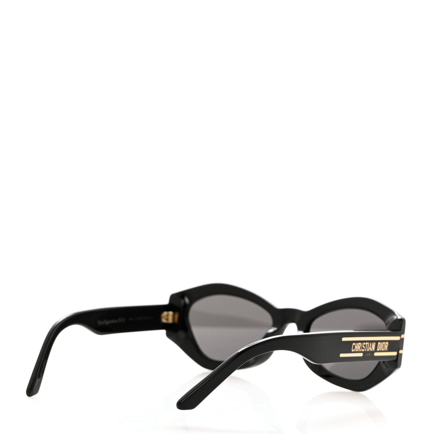 Acetate DiorSignature B1U Butterfly Sunglasses Black