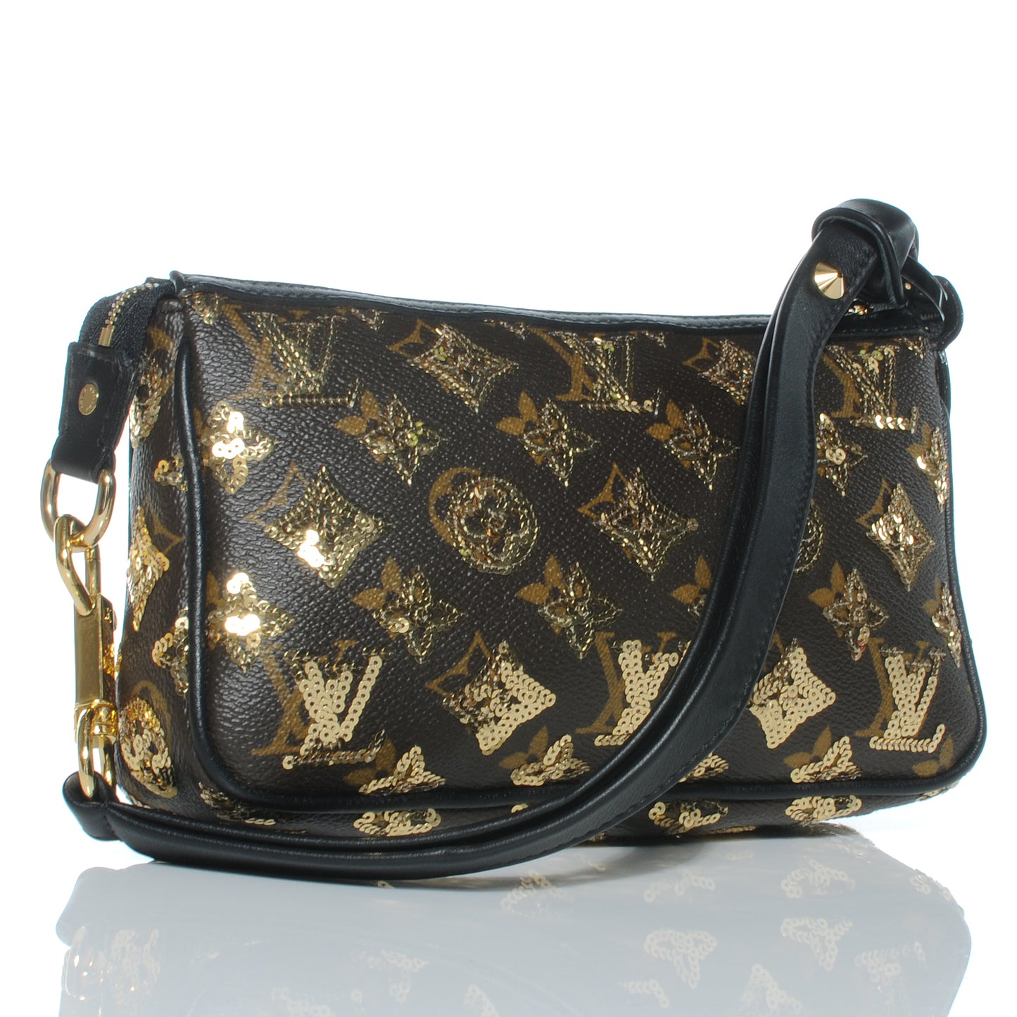 Monogram Sequins Eclipse Pochette Gold