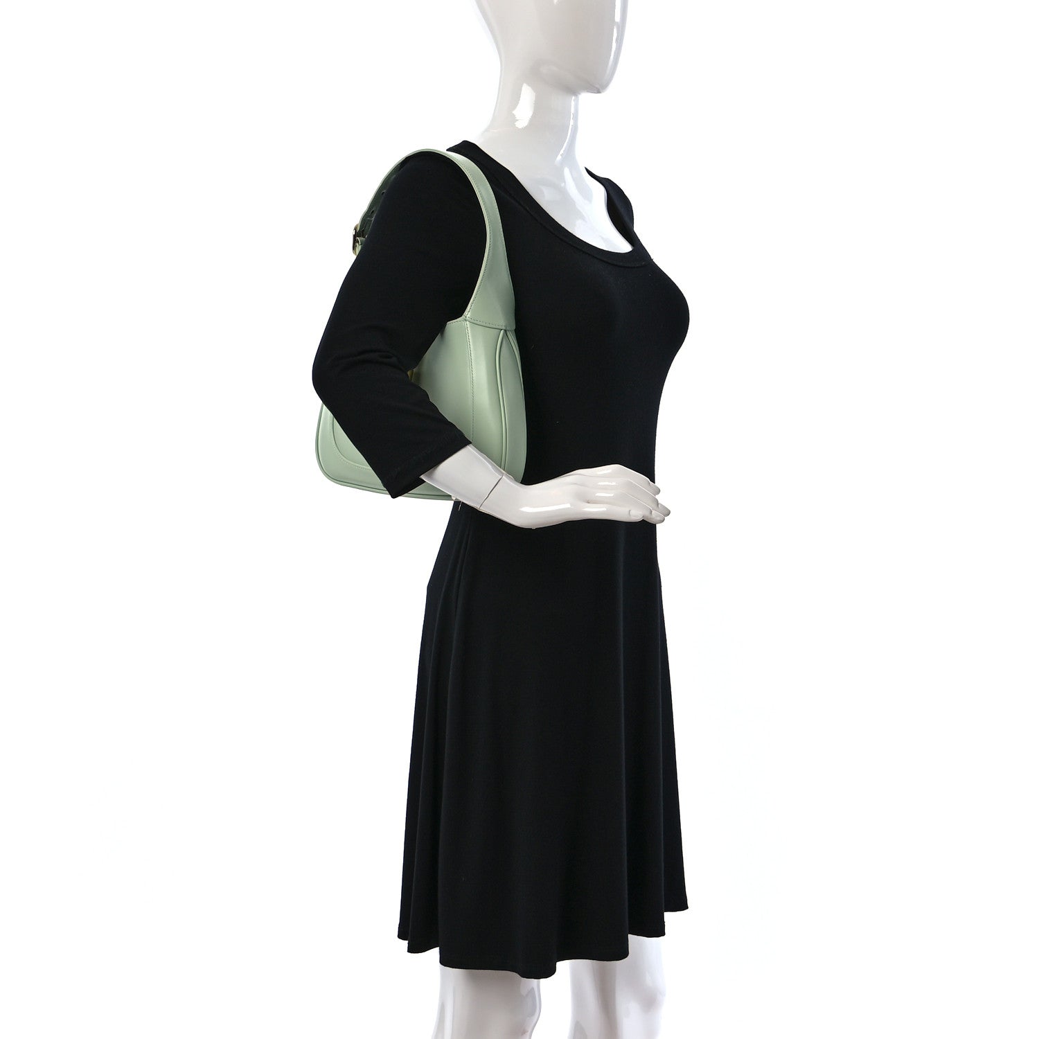 Gucci Boarded Dyana Lux Calfskin Small Jackie 1961 Hobo Tropical Sage 2 of 8