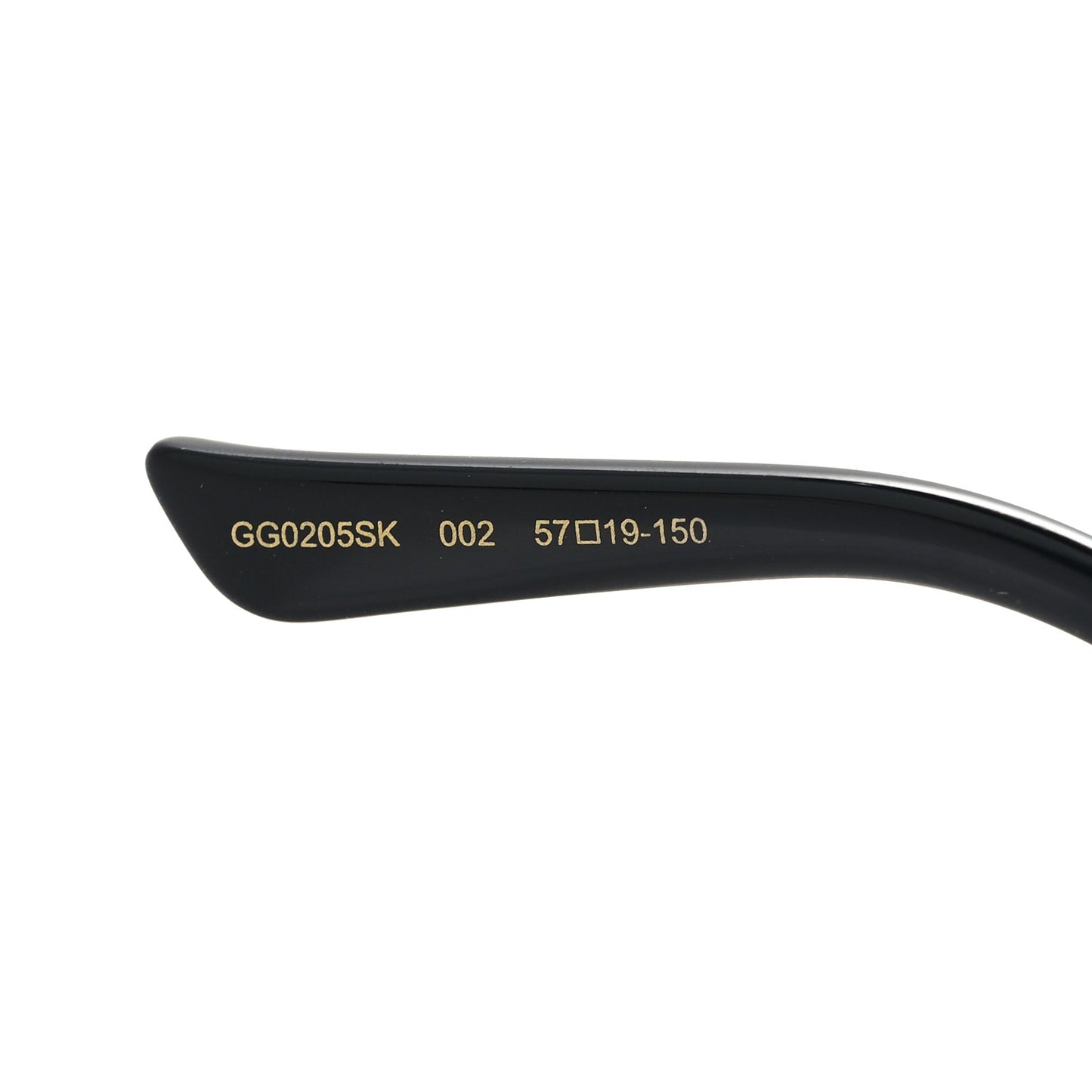 Acetate Round Frame Sunglasses GG0205SK Black