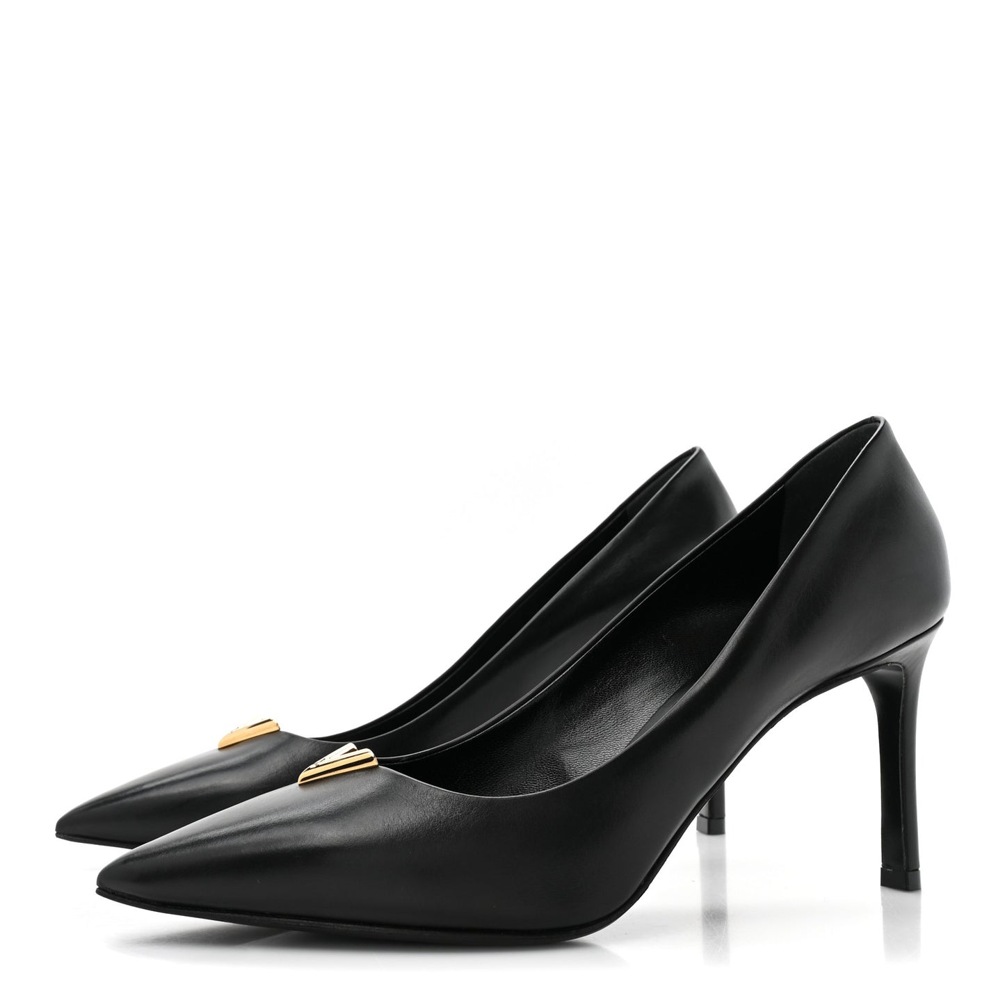 Calfskin Heartbreaker Pumps 39.5 Black