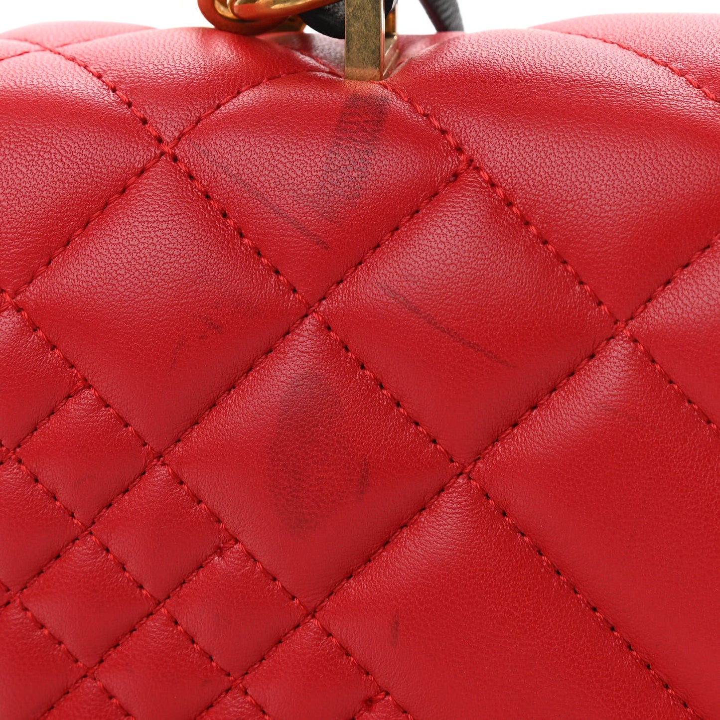 Nappa Quilted Icon Shoulder Bag Red Blue Black