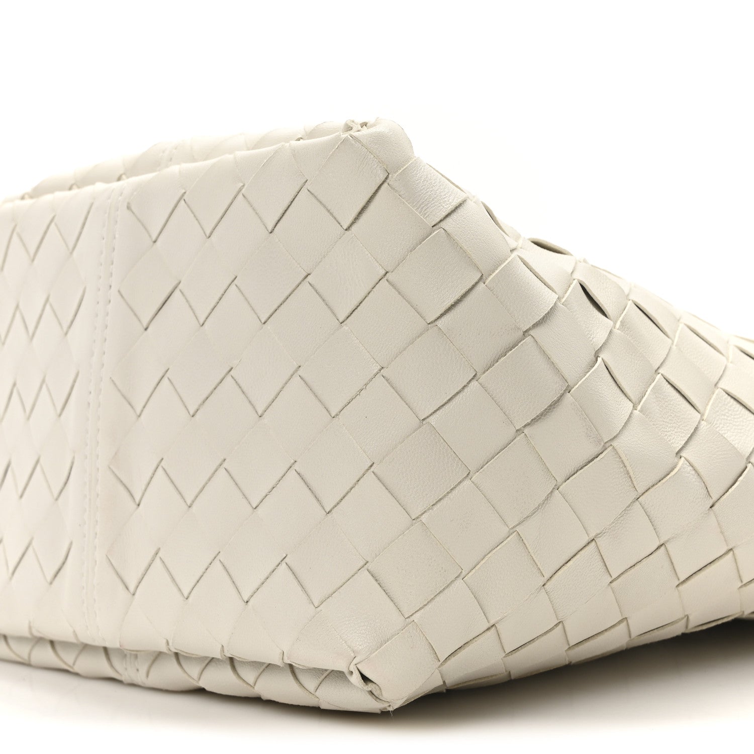 Bottega Veneta Nappa Intrecciato Small Flip Flap Tote Chalk 9 of 9