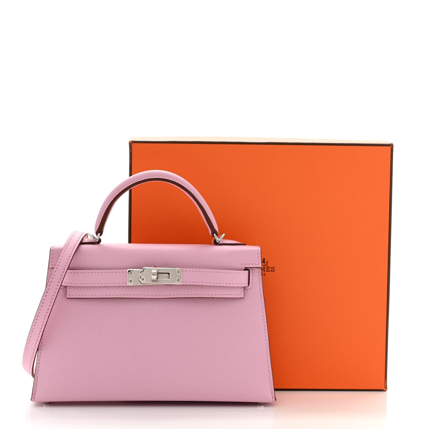 Epsom Mini Kelly Sellier 20 Mauve Sylvestre