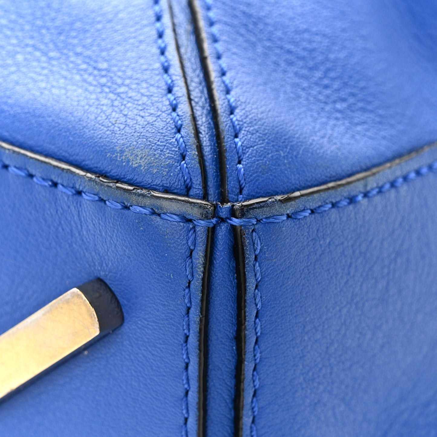 Calfskin Medium Puzzle Bag Marine