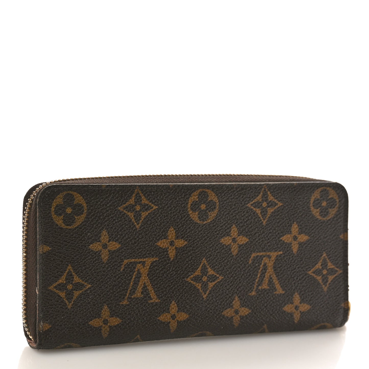 Monogram Clemence Wallet Rose Ballerine