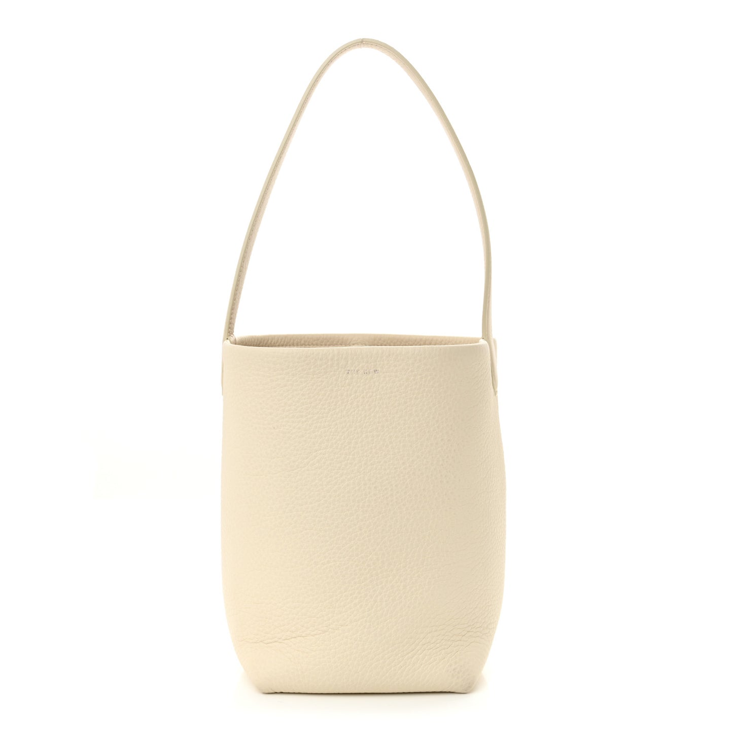 Grained Calfskin Small N/S Park Tote Ivory