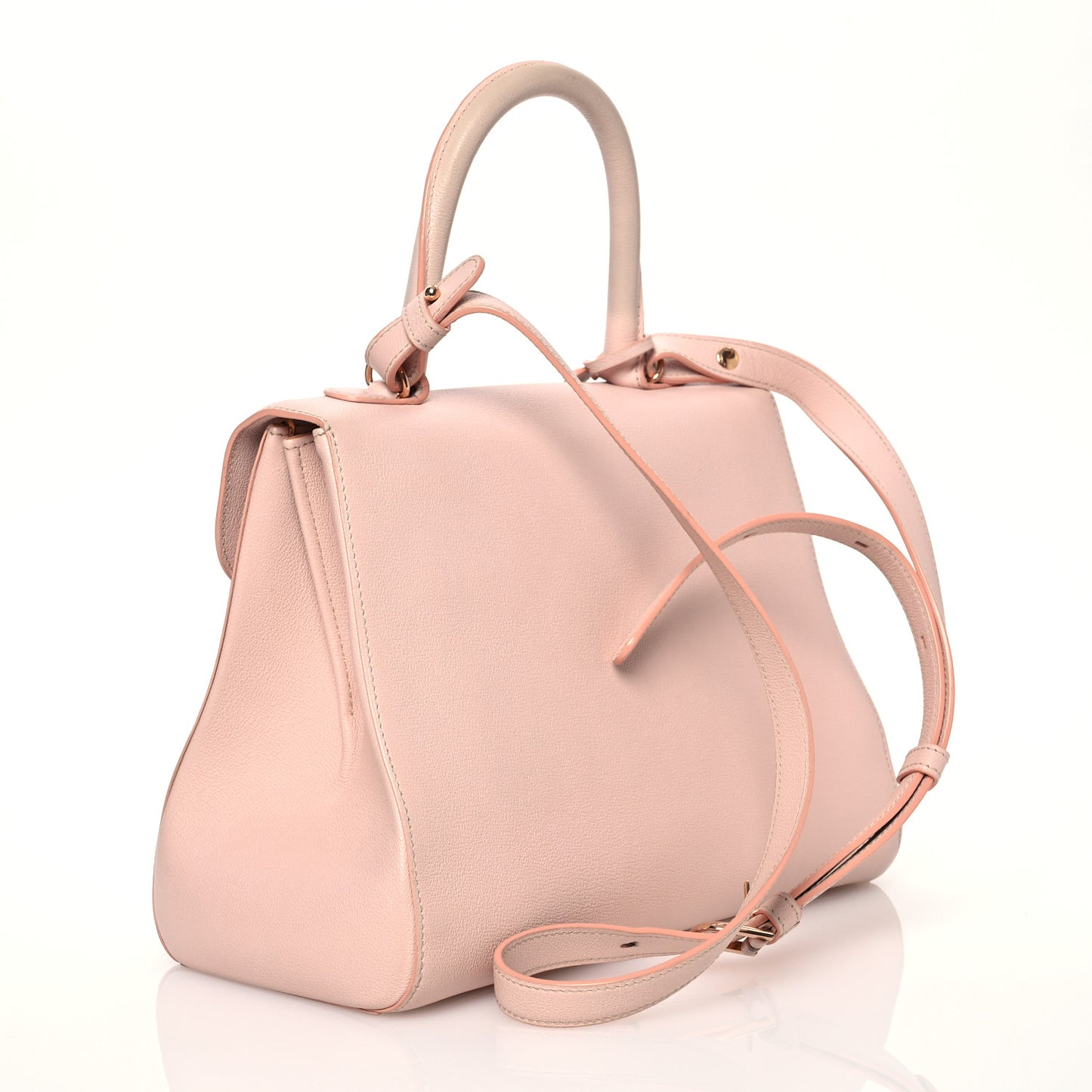 Grained Calfskin MM Brillant Satchel Nude