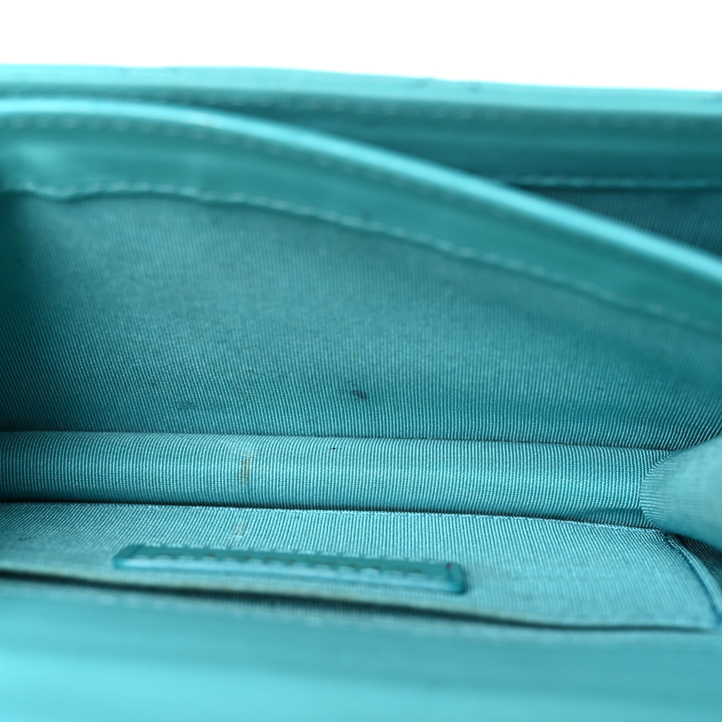 Calfskin Quilted Everyday Chic Single Flap Turquoise