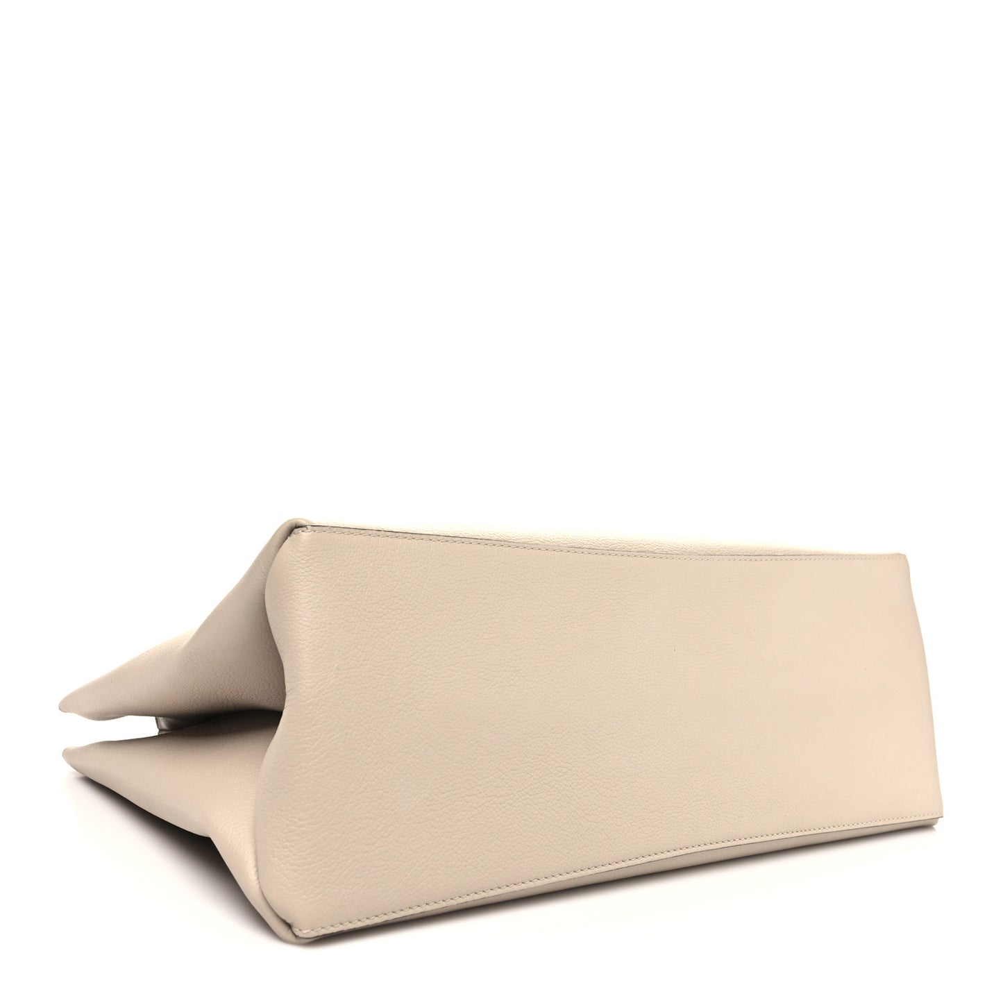 Grained Calfskin Lockme Shopper Greige