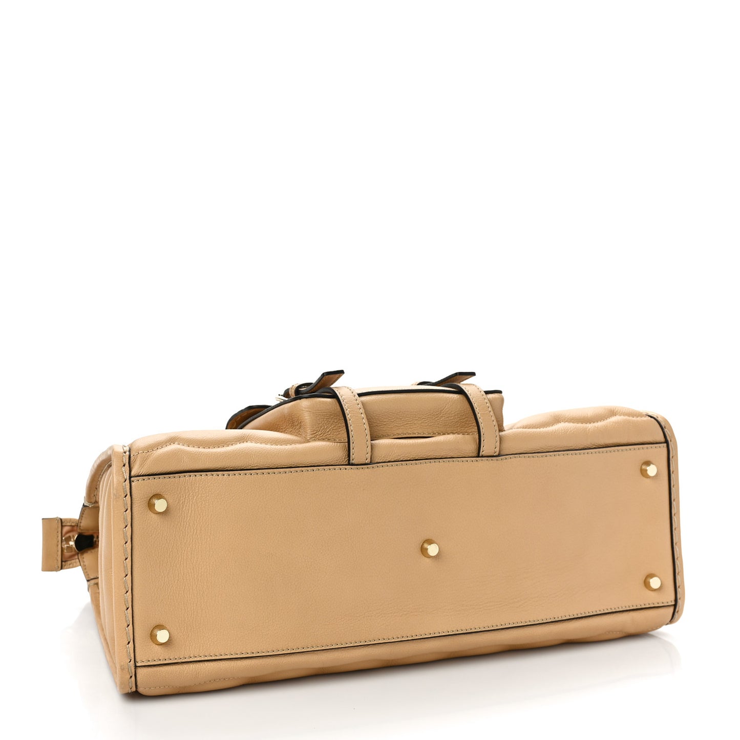 Buffalo Quilted Medium Edith Day Bag Soft Tan