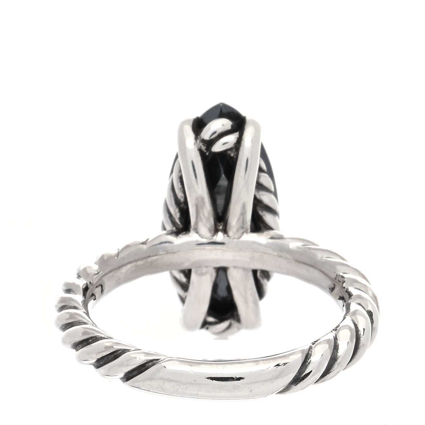 Sterling Silver Hematite Color Classics Marquise Ring 54 7