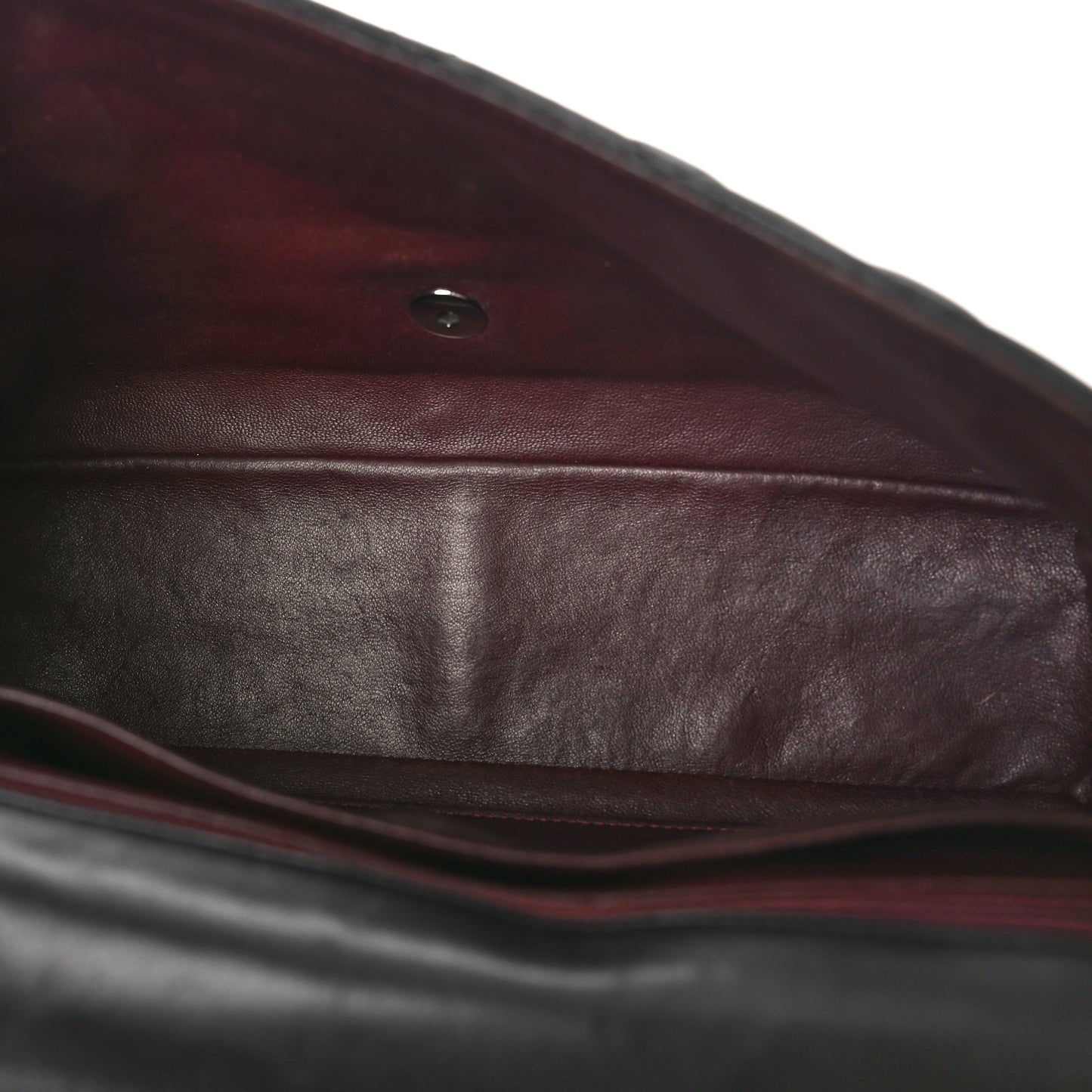 Lambskin Quilted Jumbo Single Flap Black