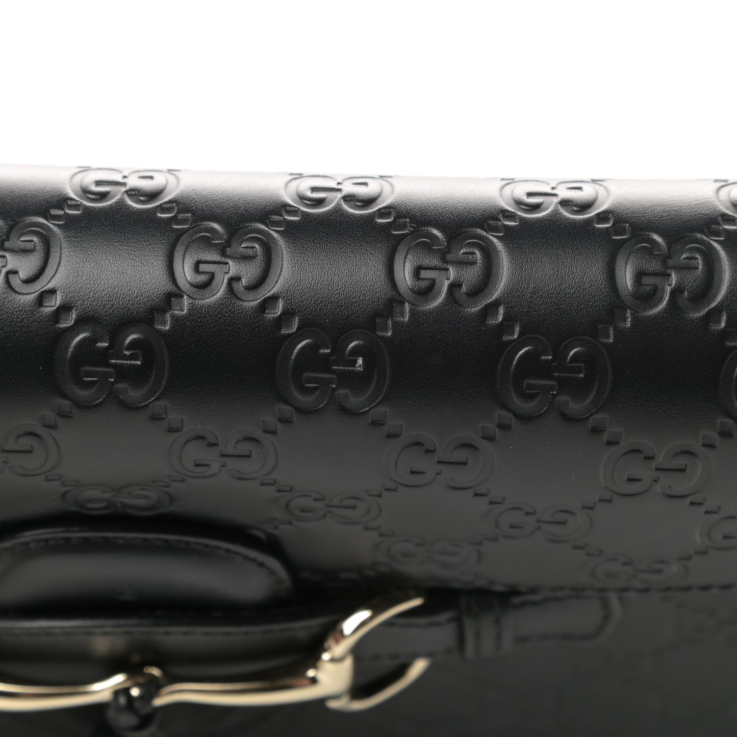 Guccissima Large Emily Chain Shoulder Bag Black