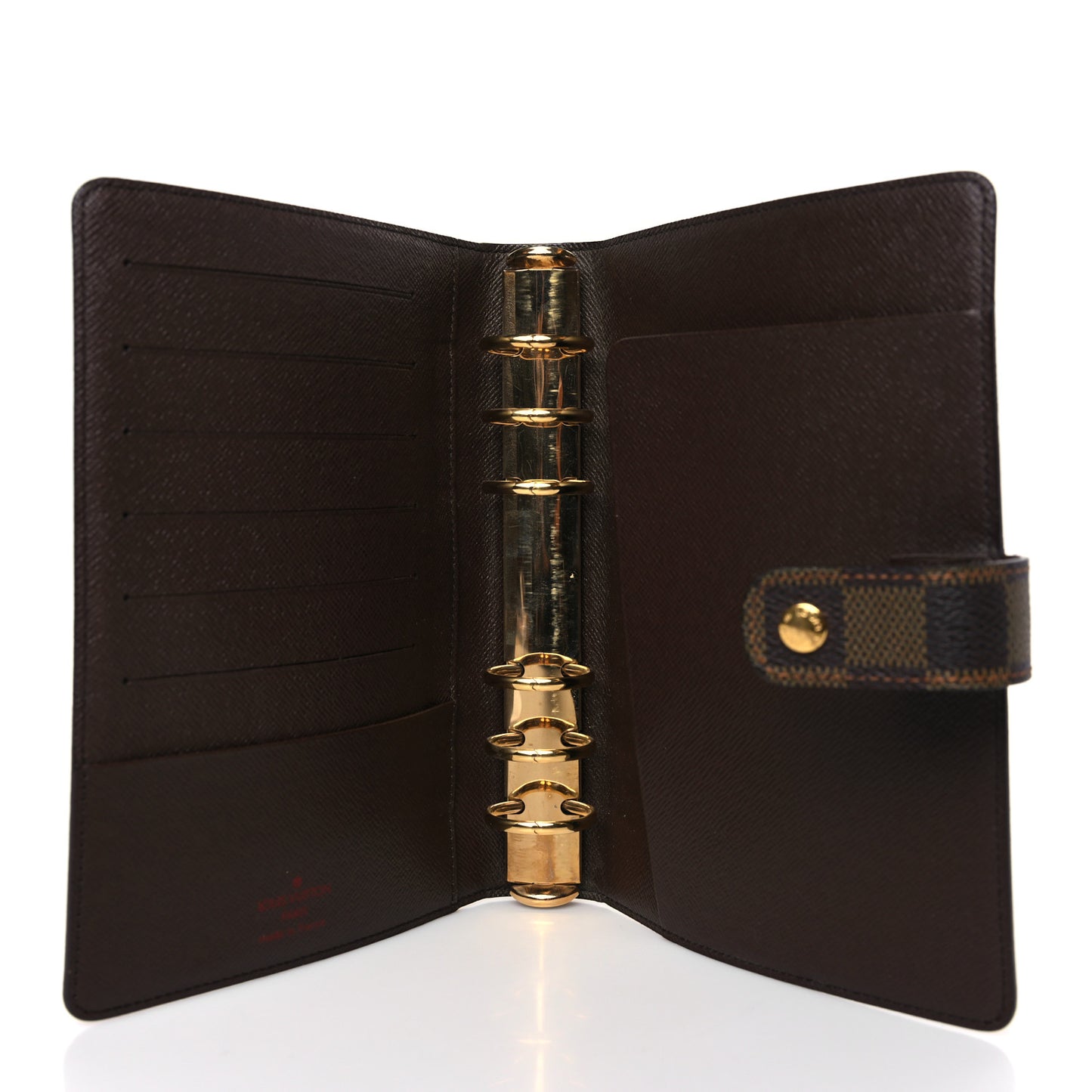 Damier Ebene Medium Ring Agenda Cover