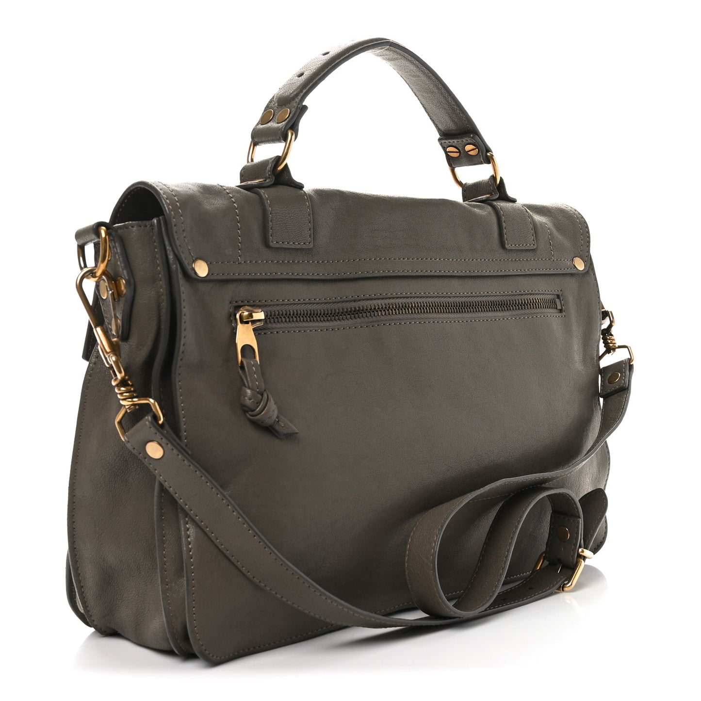 Lambskin Medium PS1 Satchel Smoke