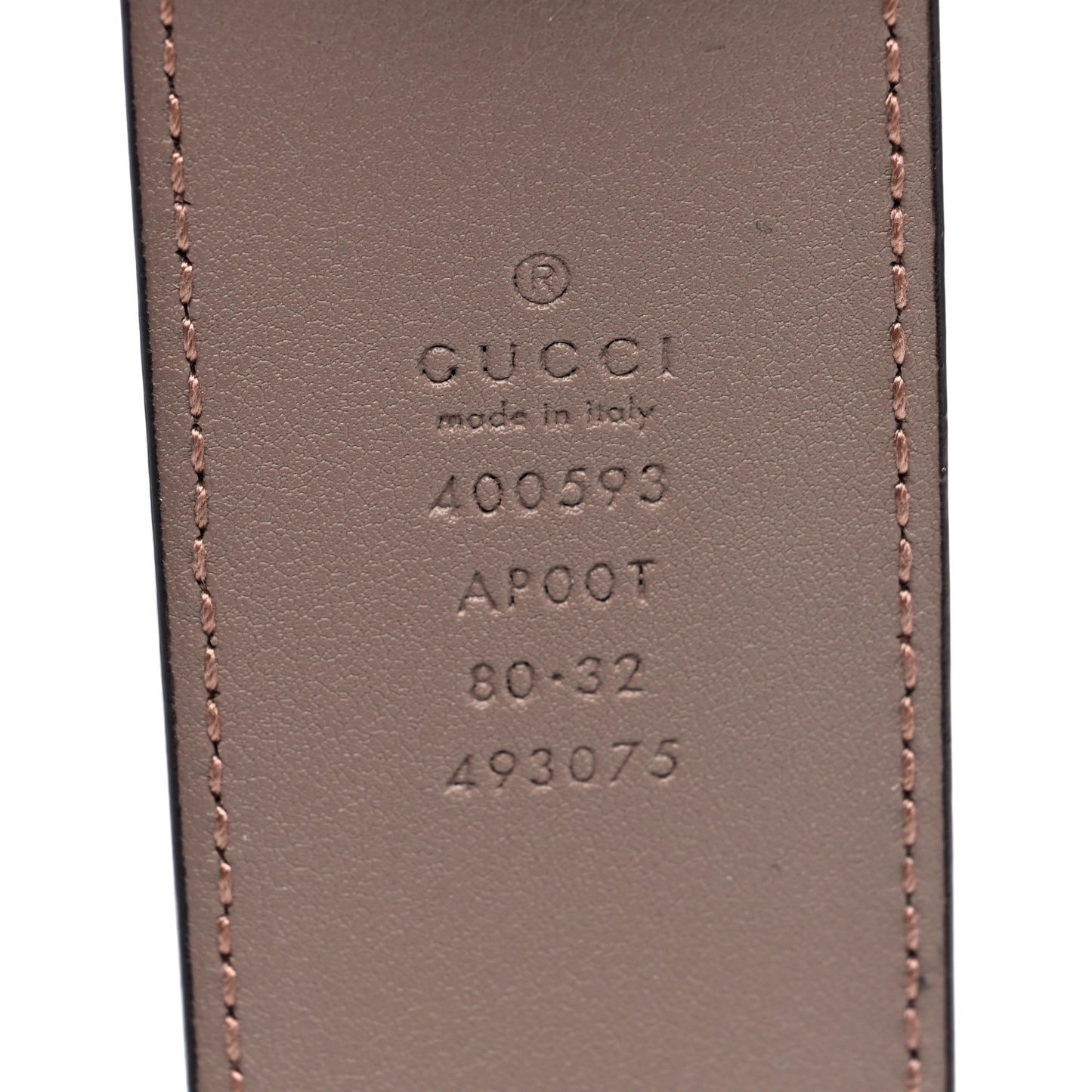 Calfskin Double G 40mm Belt 80 32 Porcelain Rose