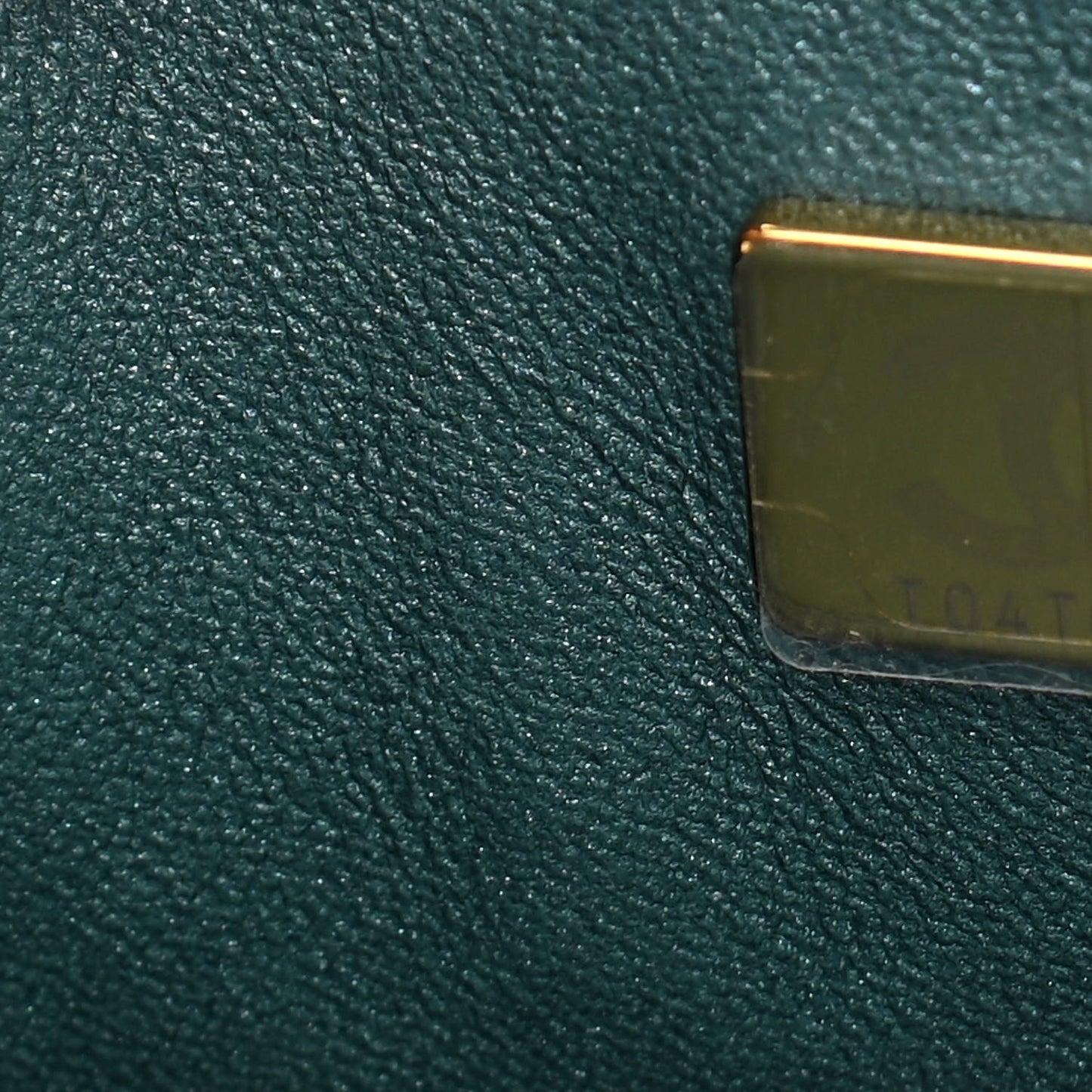 Iridescent Caviar Quilted Medium Double Flap Green