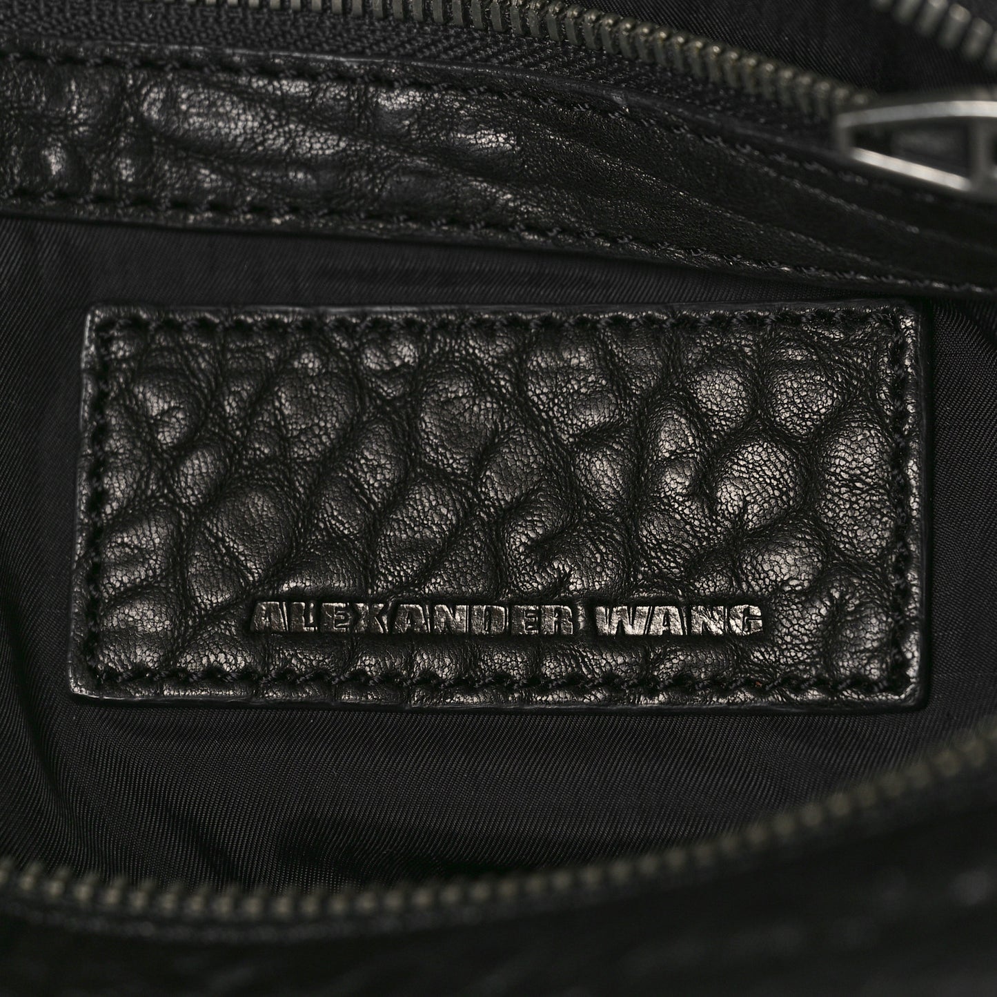 Pebbled Lambskin Rockie Black Nickel Hardware