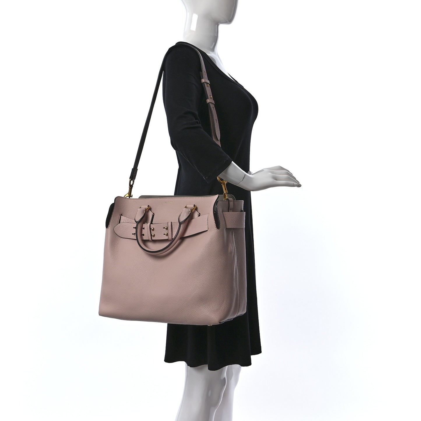 Marais Calfskin Medium Belt Bag Pale Ash Rose