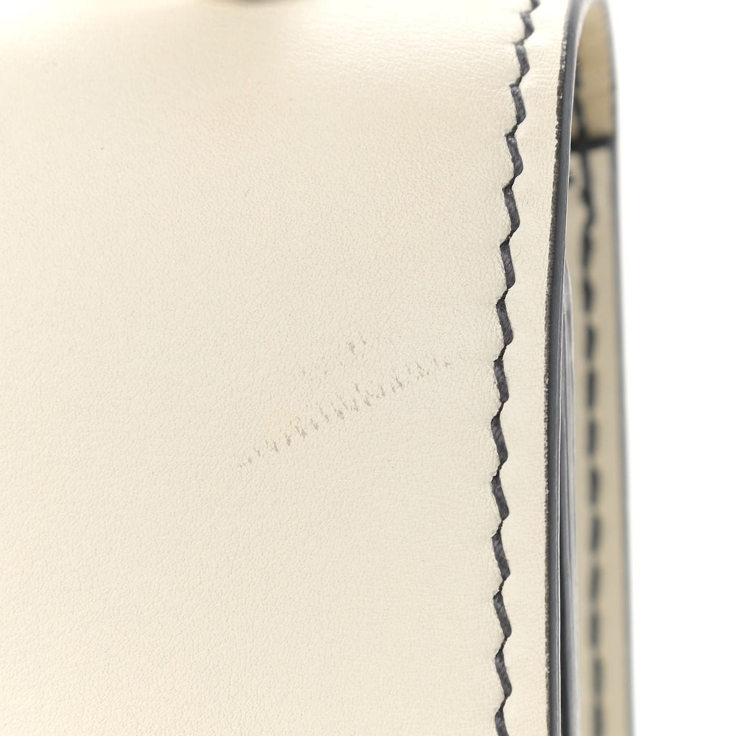 Calfskin J'Adior Chain Flap Bag Off White