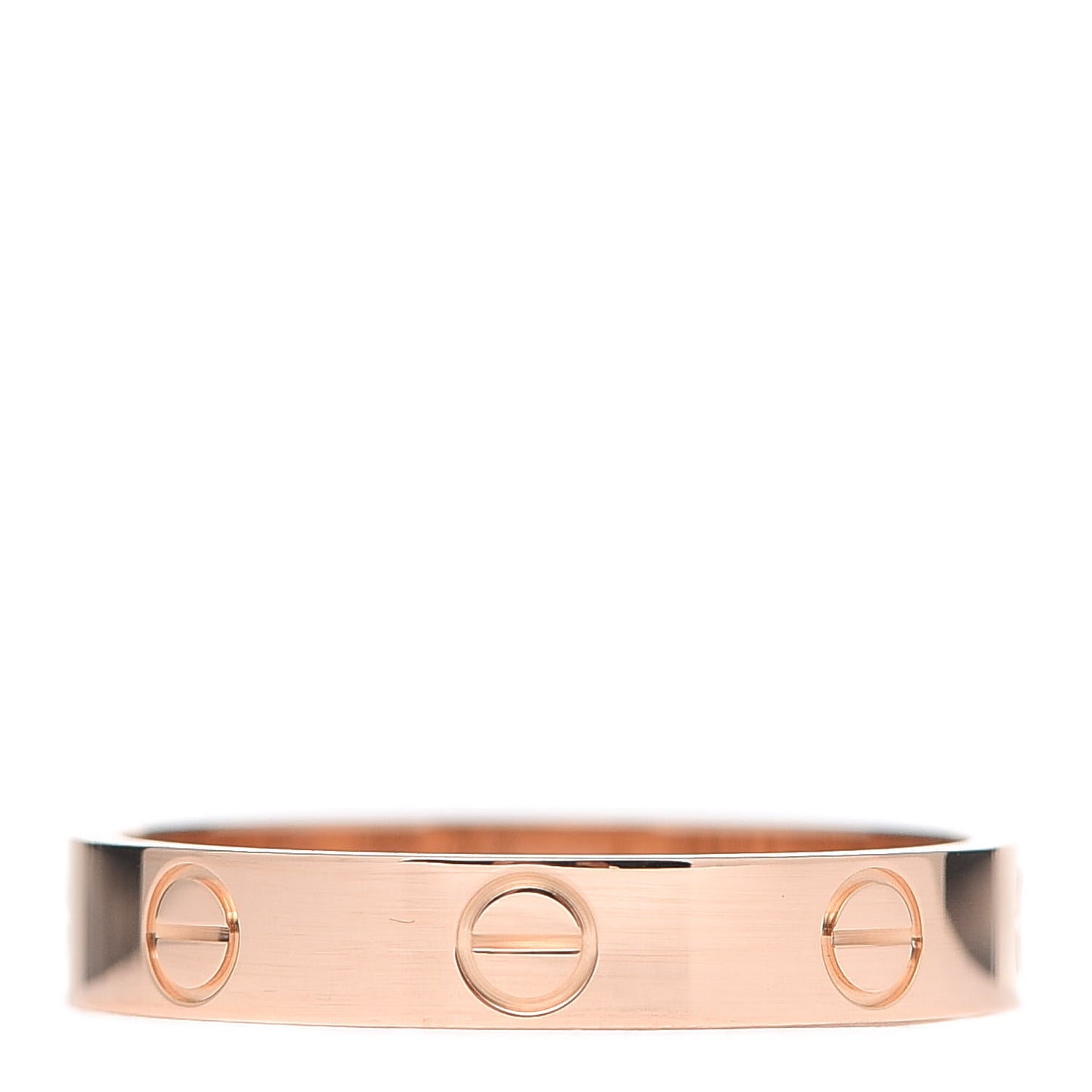 18K Pink Gold 3.5mm LOVE Wedding Band Ring 56 7.75