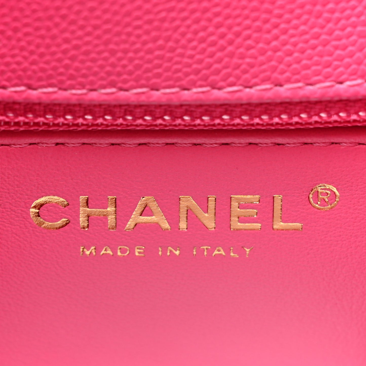 Caviar Quilted Small Coco Handle Flap Dark Pink