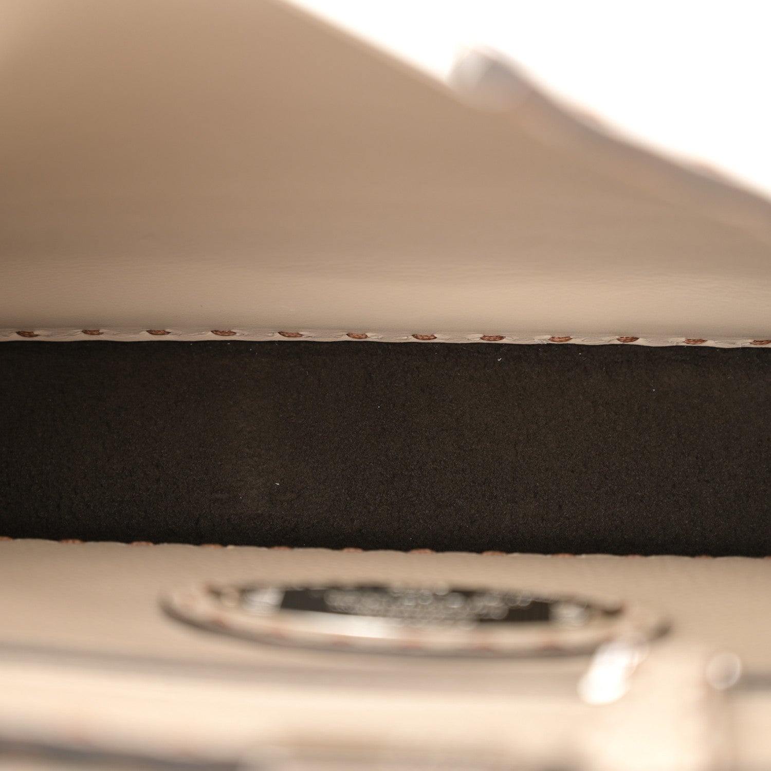 Fendi Cuoio Romano Selleria Small Peekaboo I SEE U Satchel Latte 5 of 12