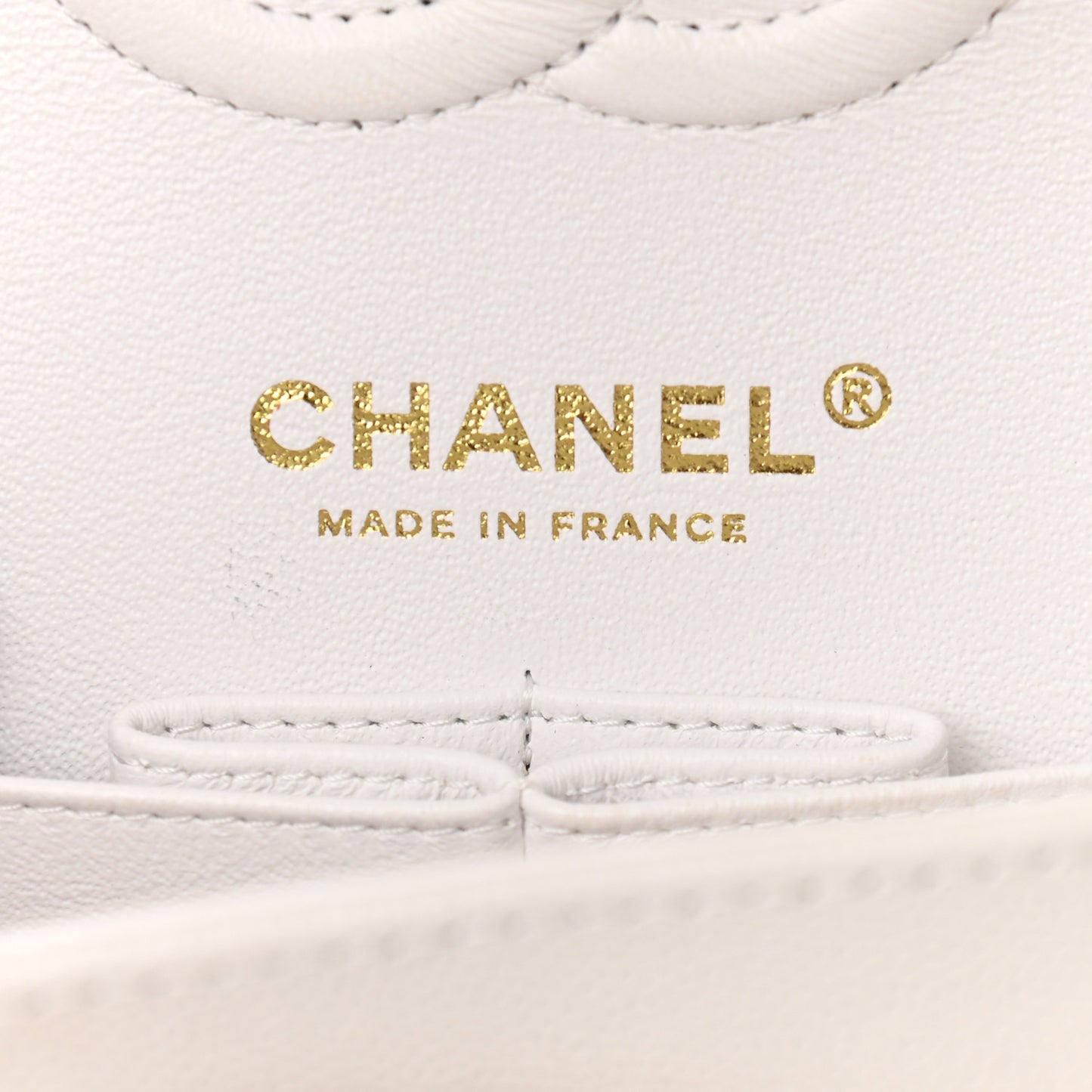 Caviar Quilted Small Double Flap White