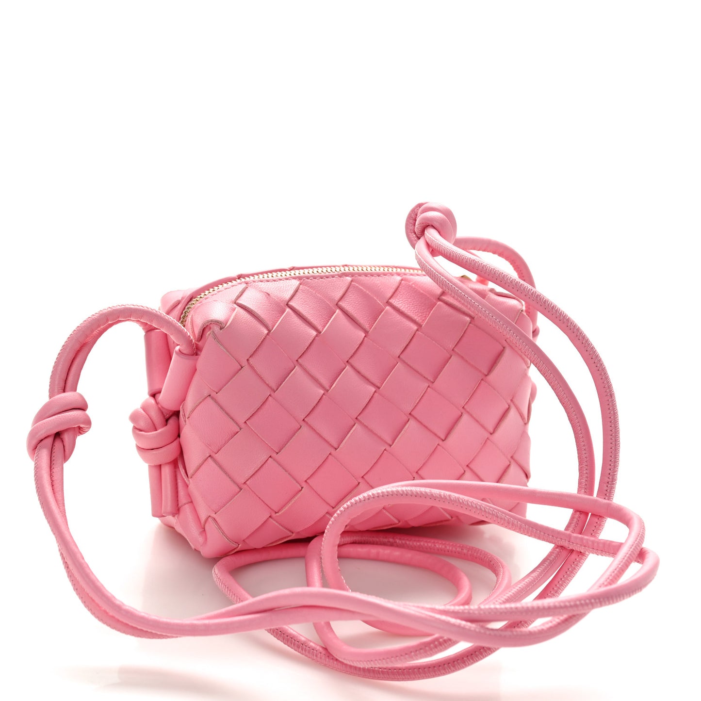 Nappa Intrecciato Mini Loop Camera Bag Ribbon