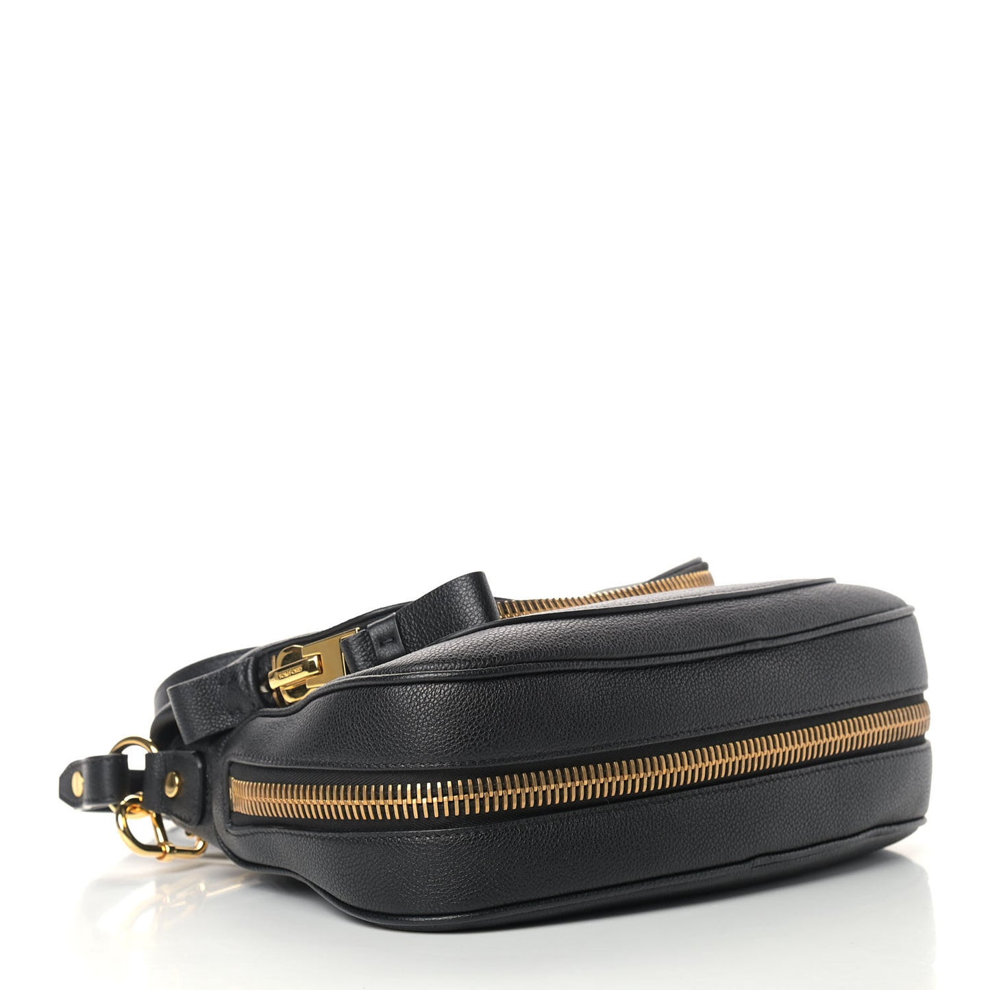Grained Calfskin Medium Jennifer Crossbody Bag Black