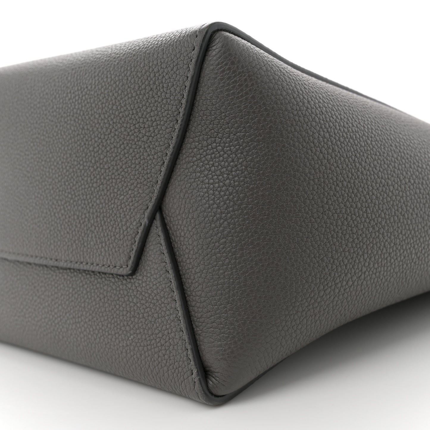 Soft Grained Calfskin Small Sangle Bucket Bag Kohl