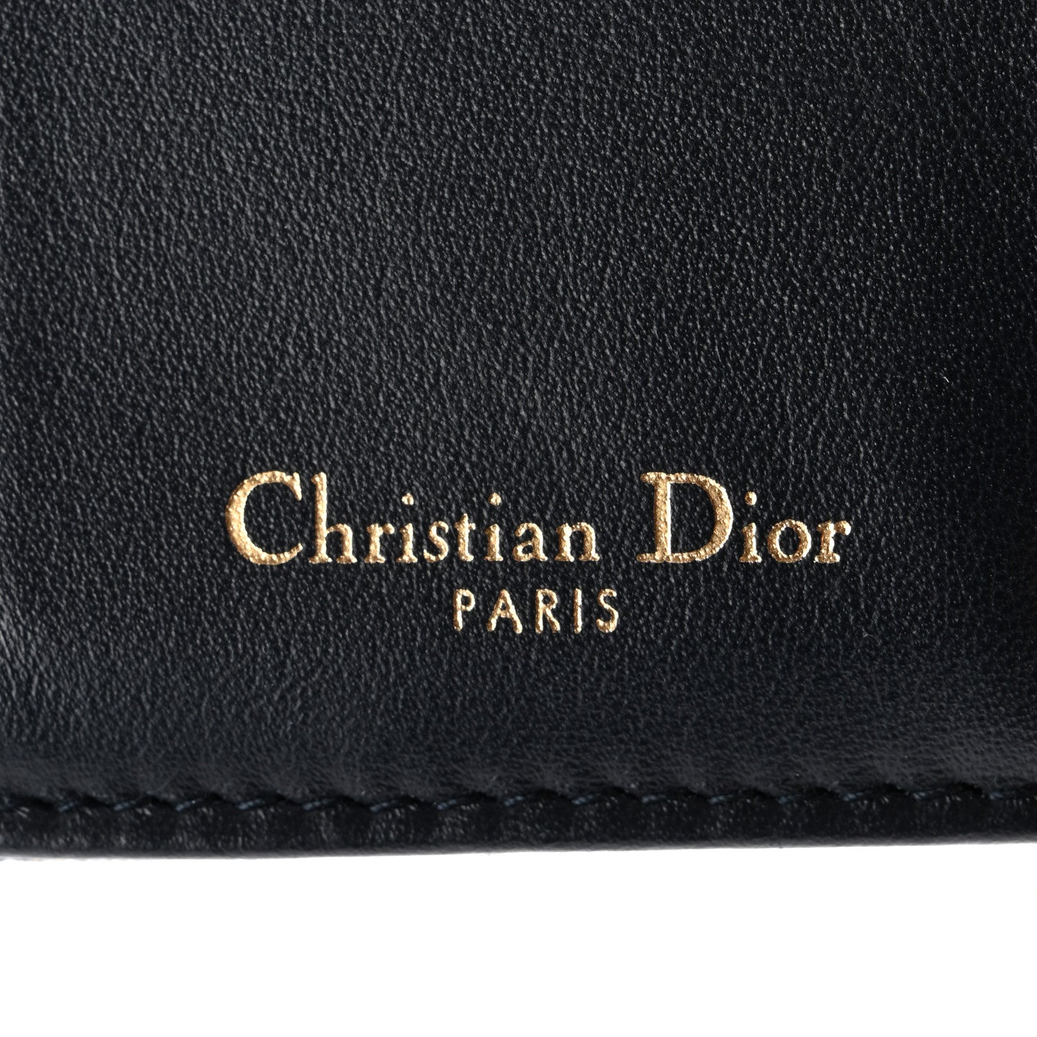 Christian Dior Oblique Saddle Lotus Wallet Blue 6 of 9