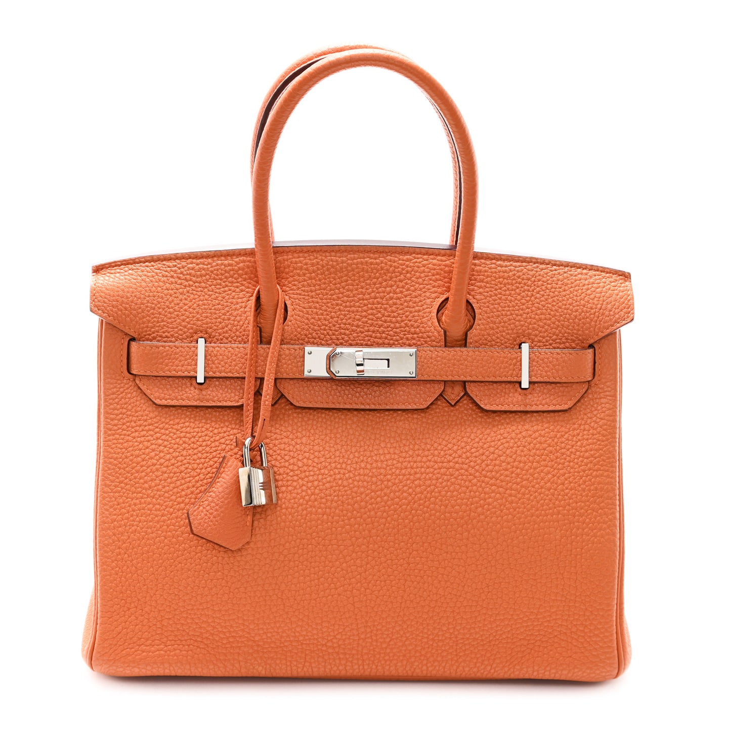 Taurillon Clemence Birkin 30 Orange