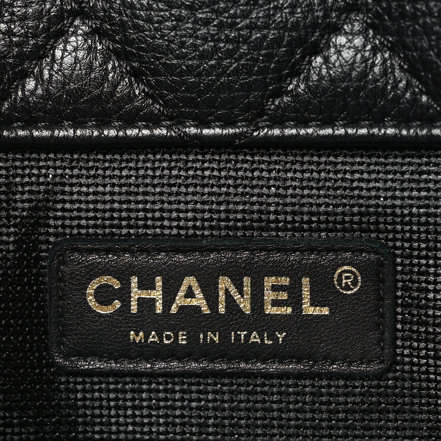 Calfskin Quilted XXL Travel Flap Bag Black