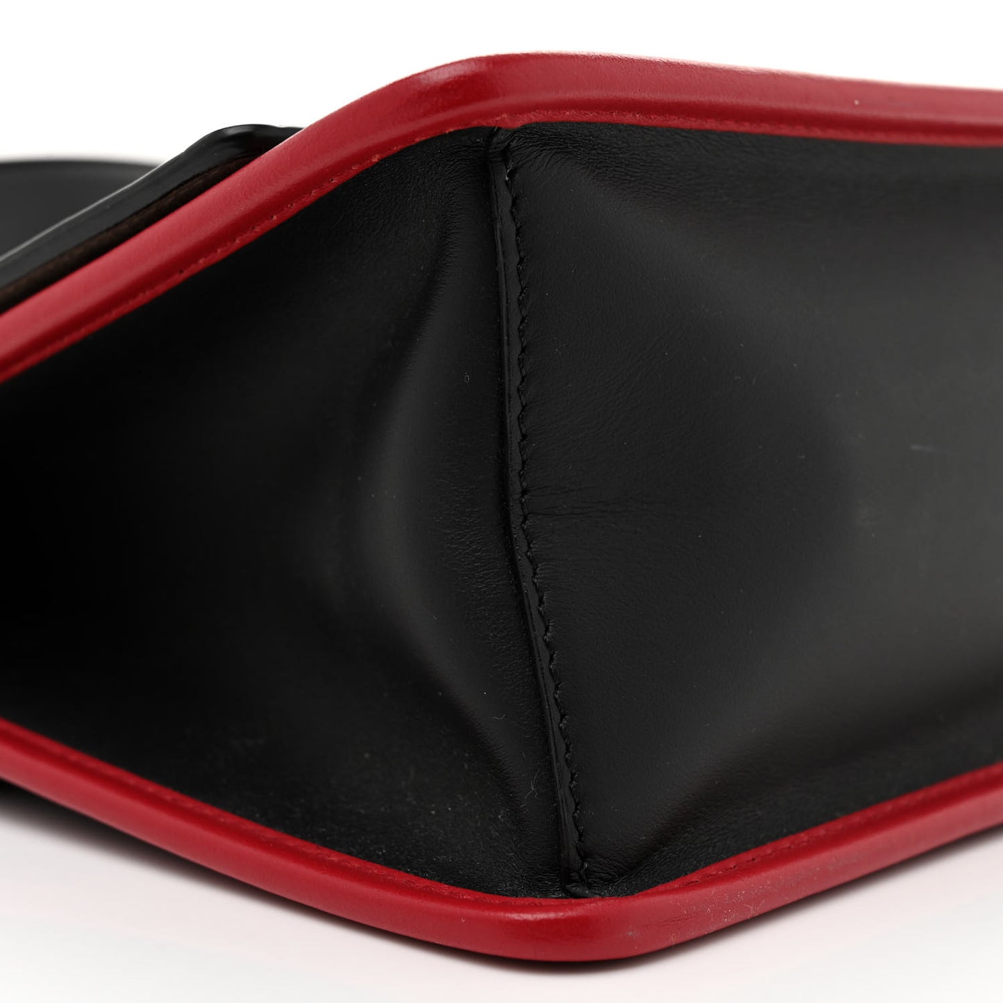 Vitello Century F is Fendi FF Diagonal Inlay Kan I Shoulder Bag Fango Black Fragola