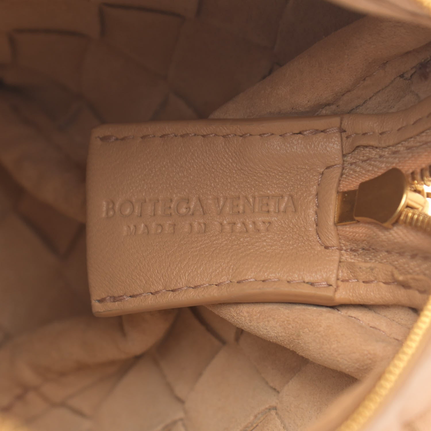 Bottega Veneta Nappa Intrecciato Mini Loop Camera Bag Almond 6 of 14