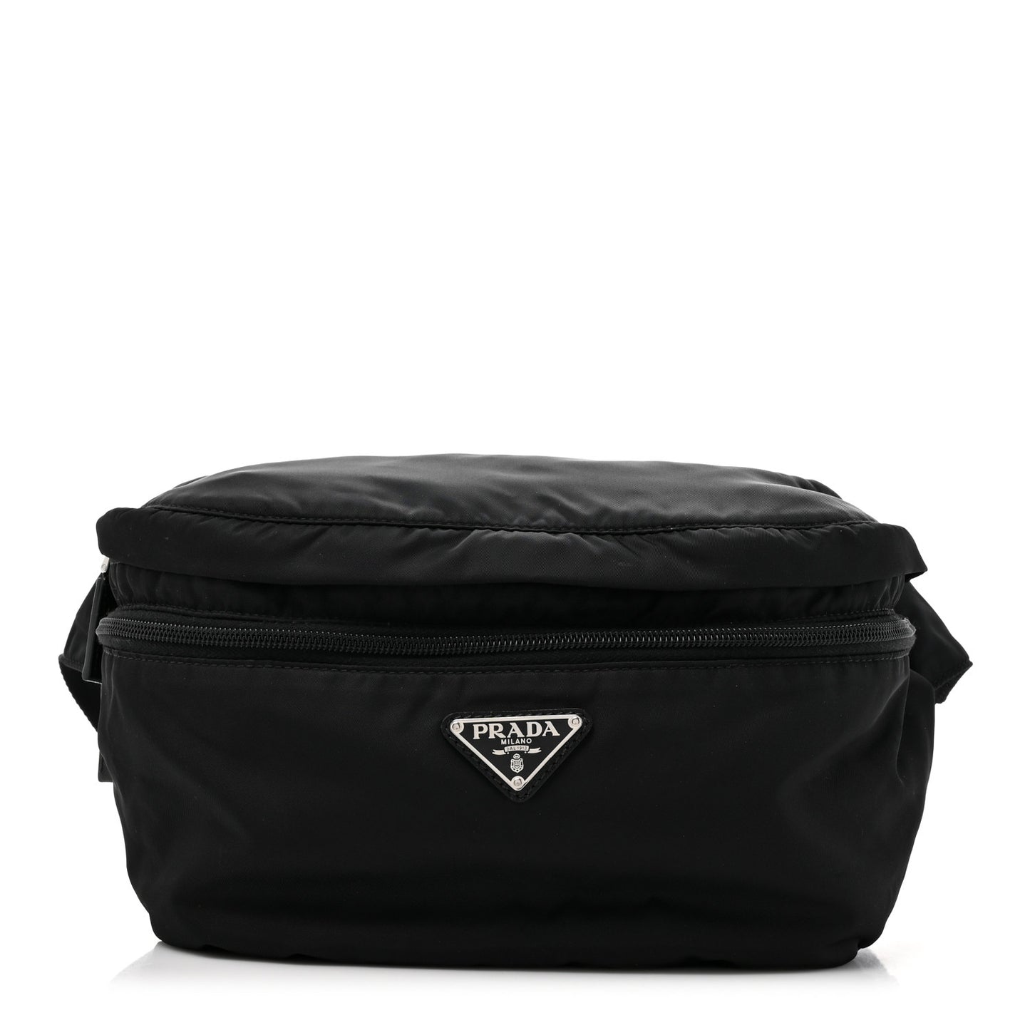 Re-Nylon Saffiano Convertible Belt Bag Black