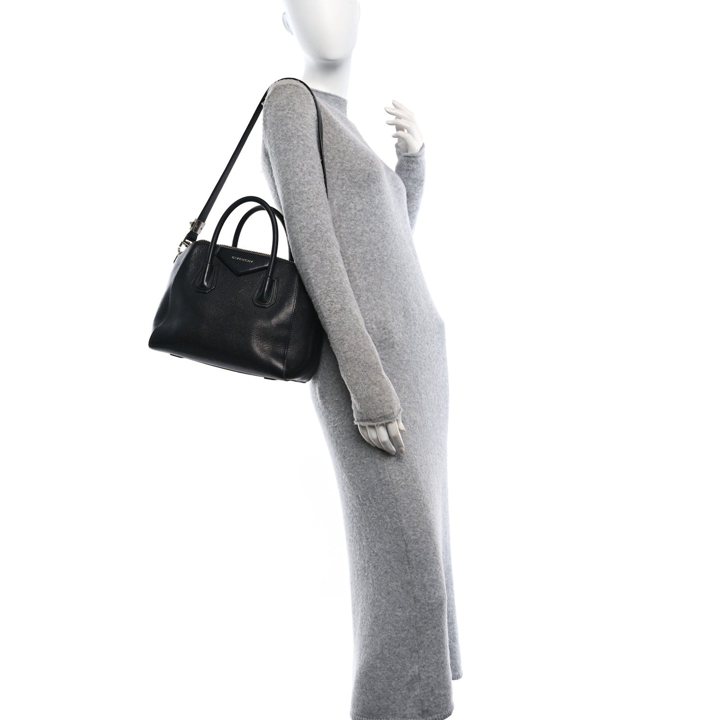 Sugar Goatskin Small Antigona Black