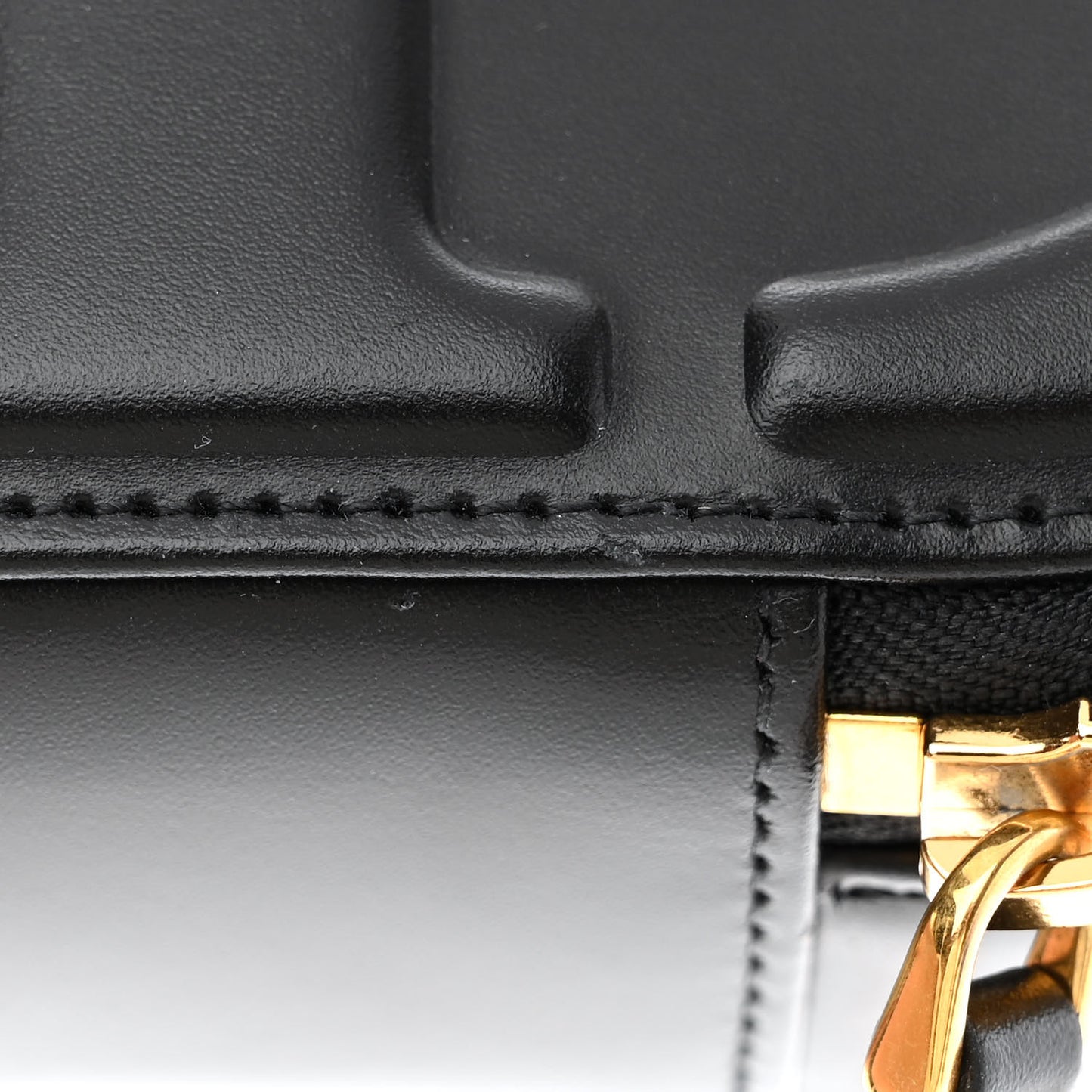 Calfskin CD Signature Oval Crossbody Camera Bag Black
