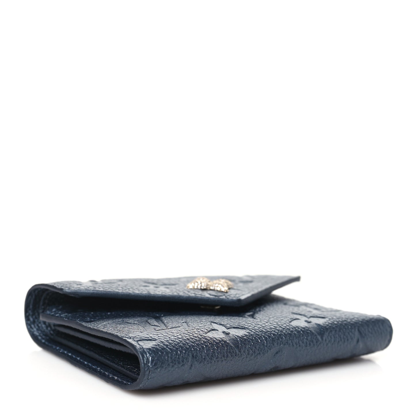 Empreinte Monogram Flower Victorine Wallet Navy Blue