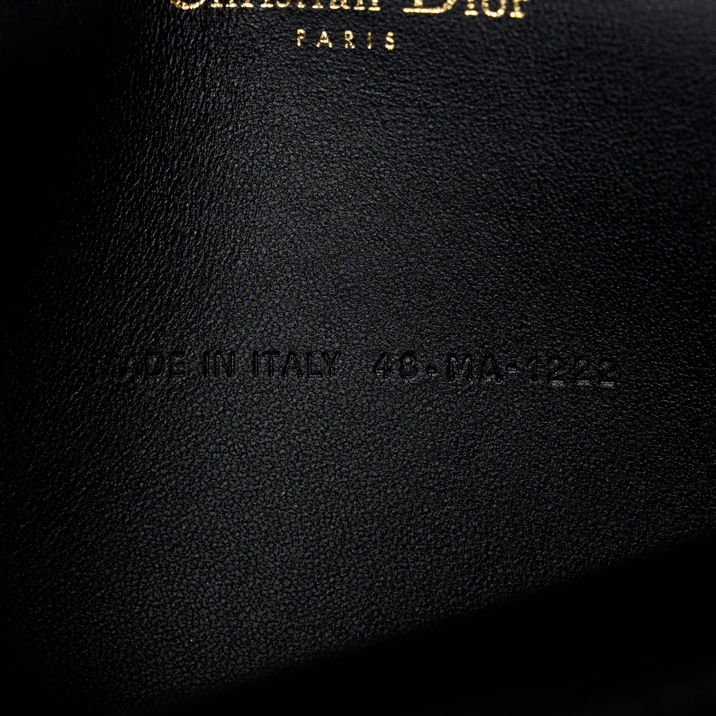 Lambskin Cannage Lady Dior Pouch Black