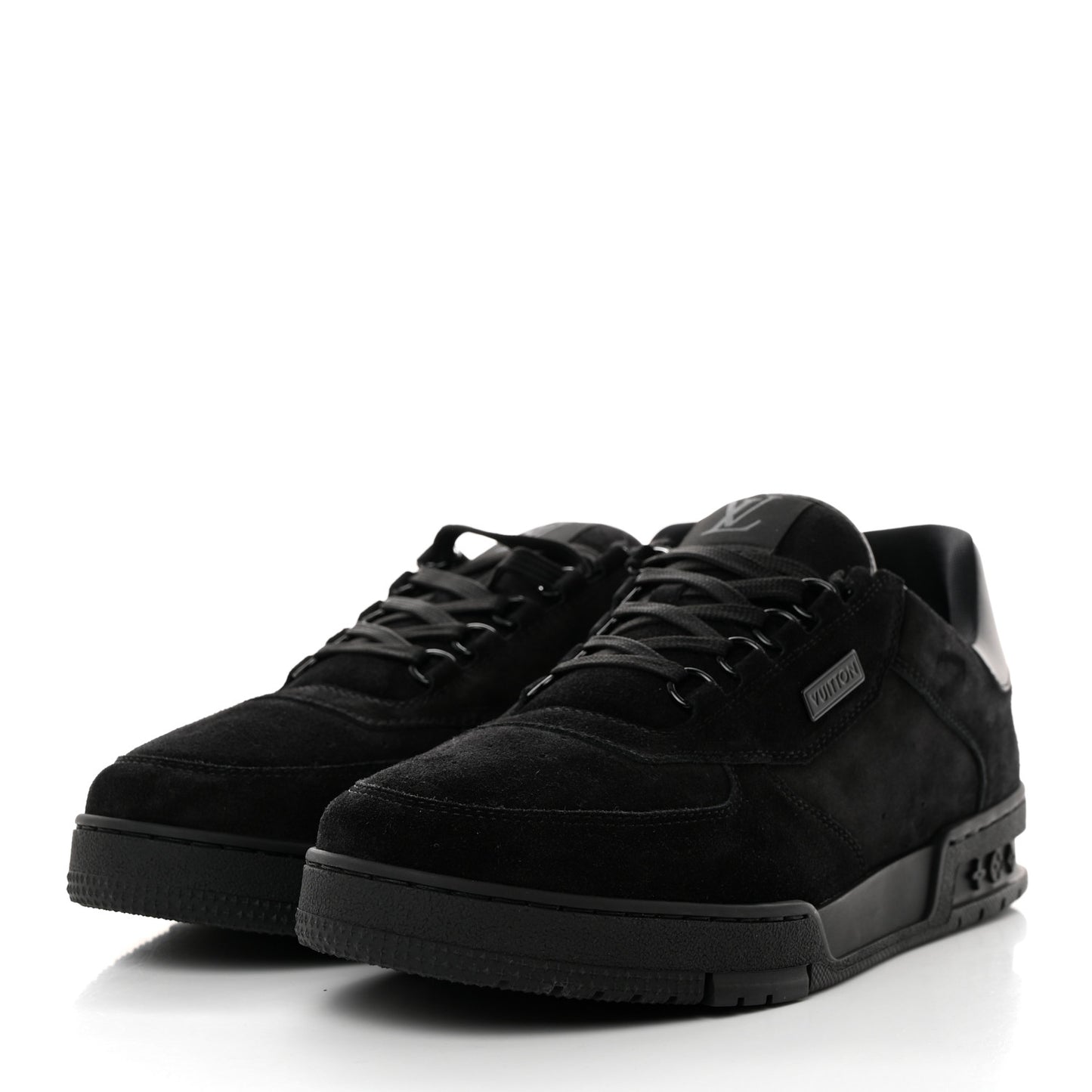 Suede Uniform Sneakers 11.5 Black