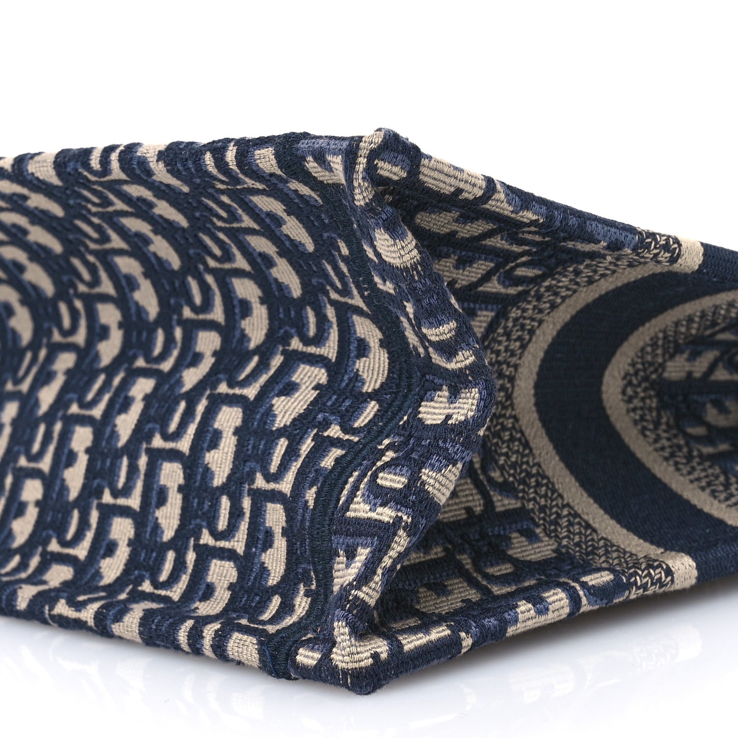 Oblique Small Book Tote Blue Multicolor