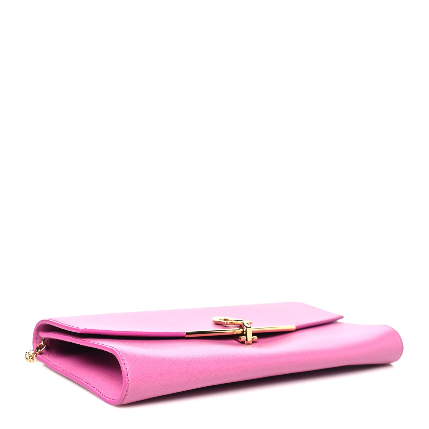 Hammered Calfskin Mini Gancini Icona Bag Pink