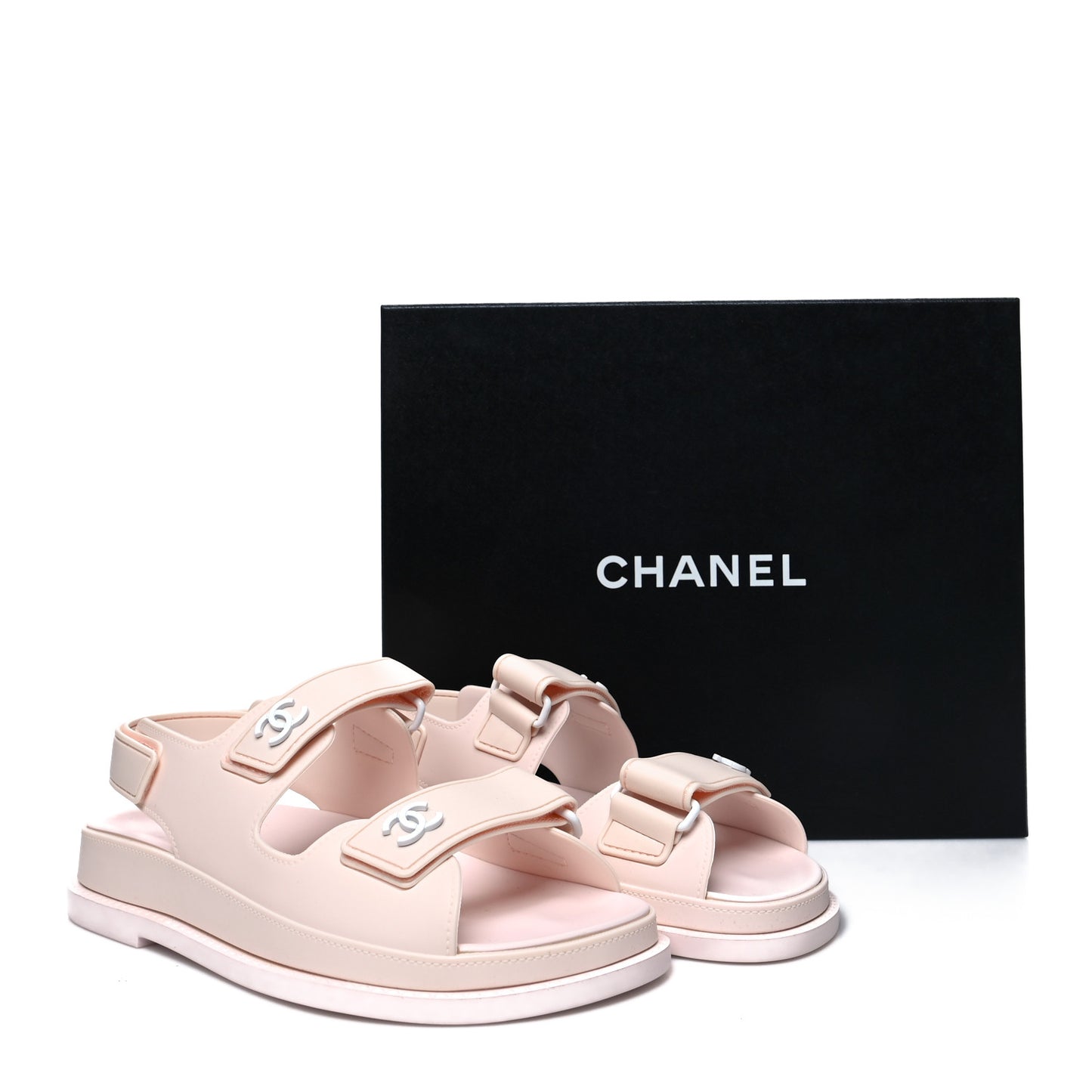 Rubber CC Dad Sandals 35 Pale Pink