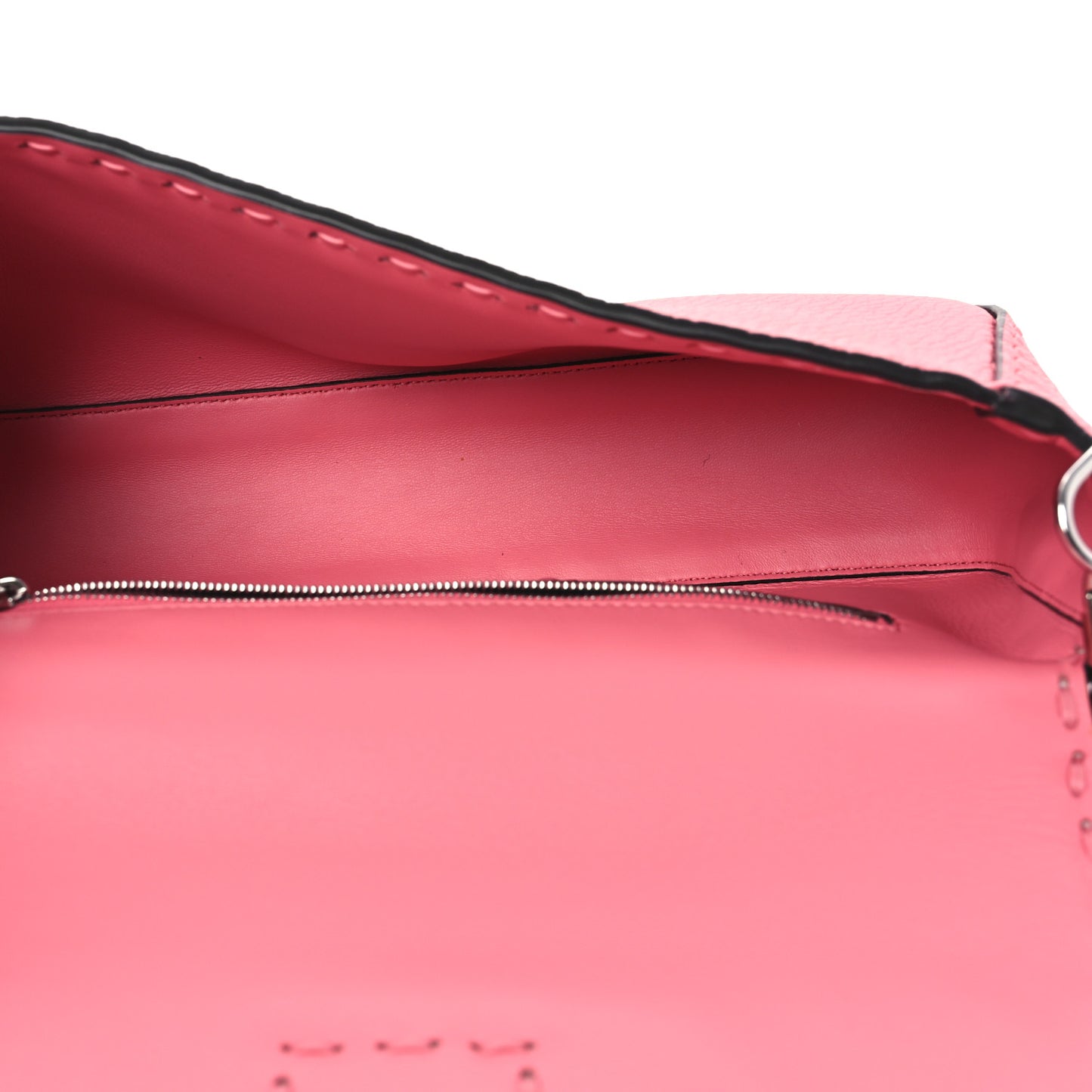 Cuoio Roma Sellerissima Nappa Sintetica Tape Stitch Baguette Pink Dalia