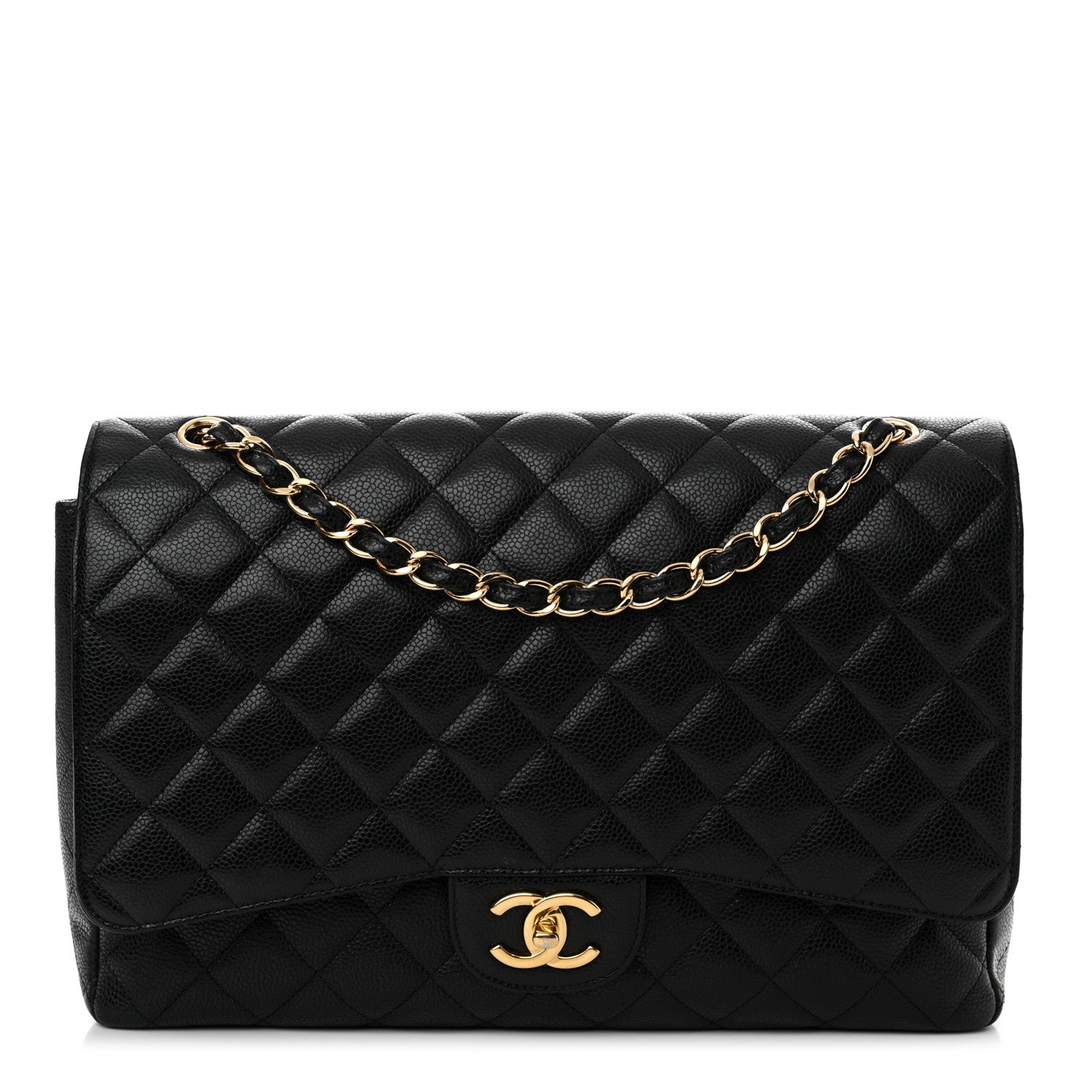 Chanel Caviar Quilted Maxi Double Flap Black 1 of 12
