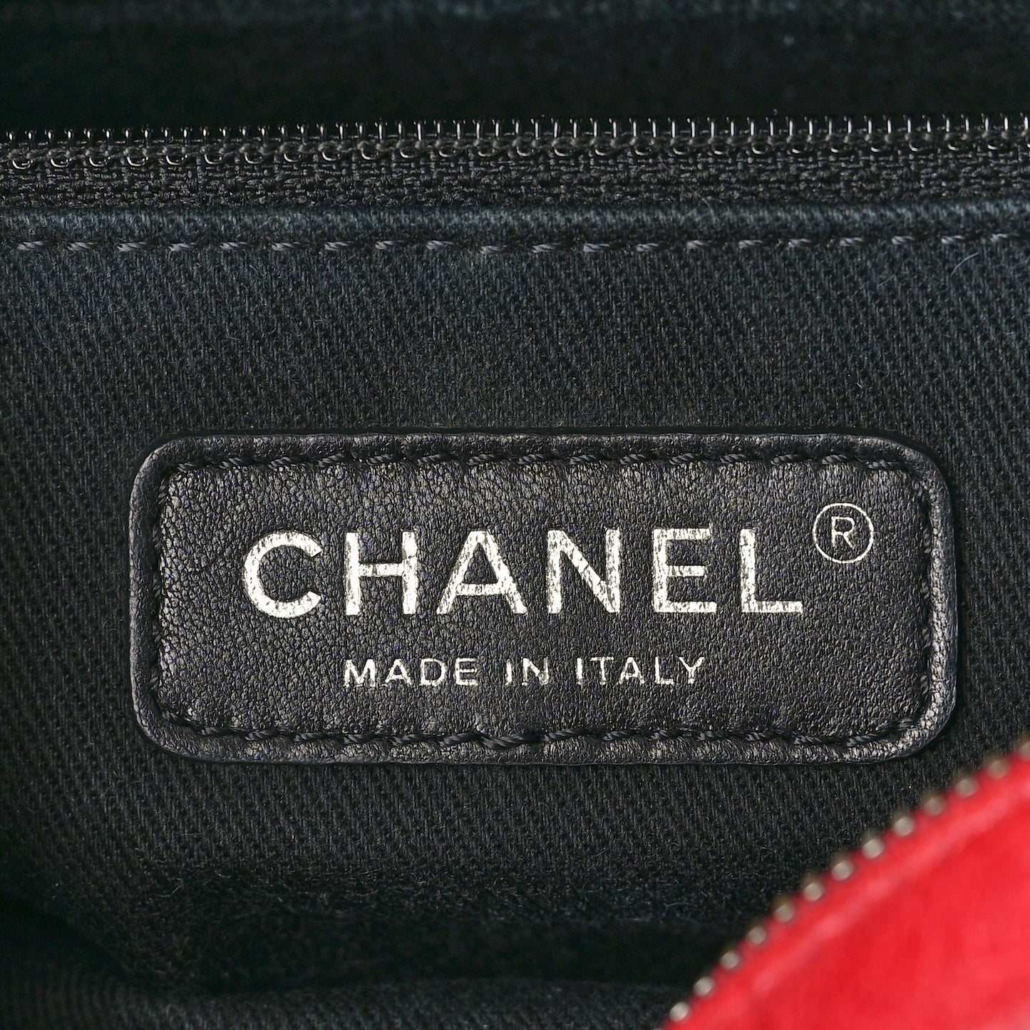Glazed Calfskin Quilted Small Duo Color Flap Red