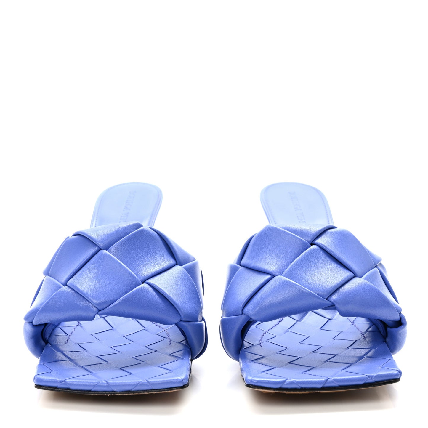 Nappa Maxi Intrecciato Lido 90mm Mule Sandals 39 Indigo